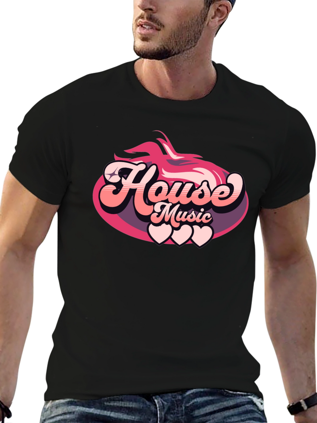 House Music Retro Graphic Tee