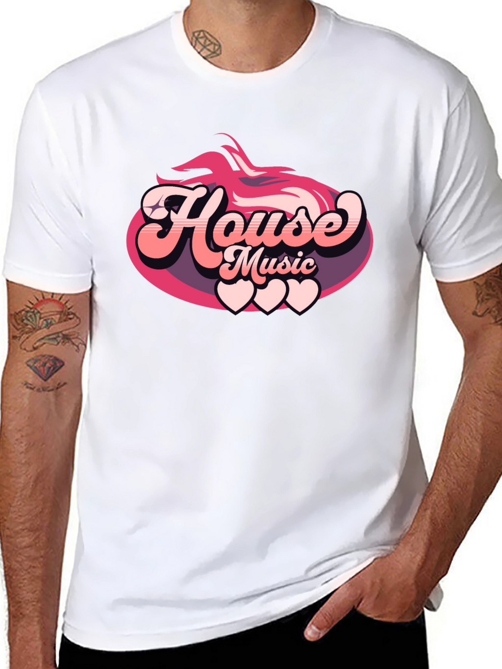 House Music Retro Graphic Tee
