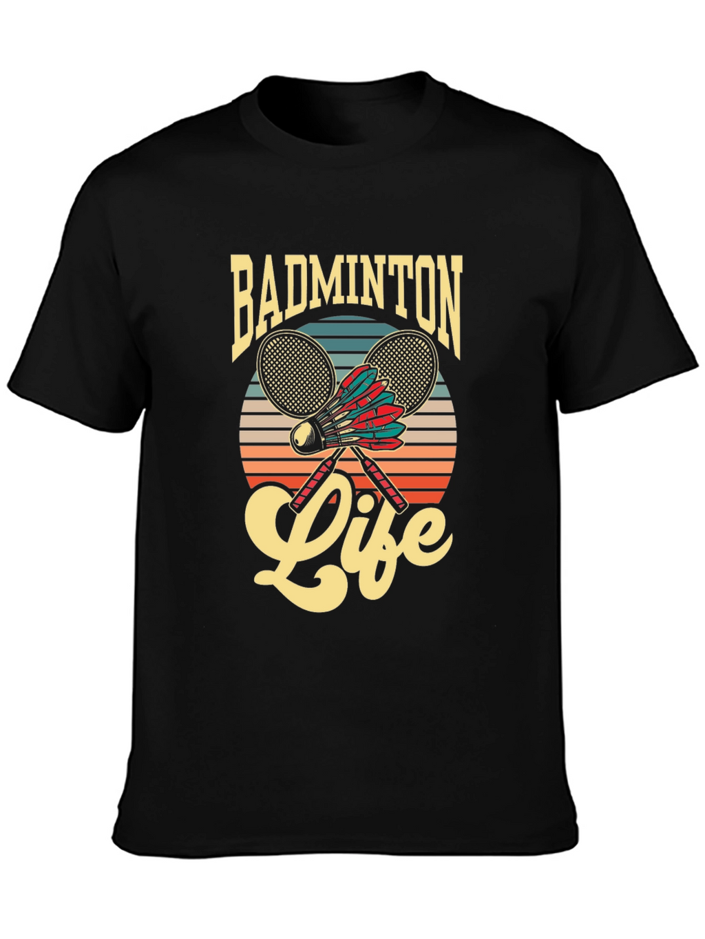Badminton Life Graphic Tee | Retro Style