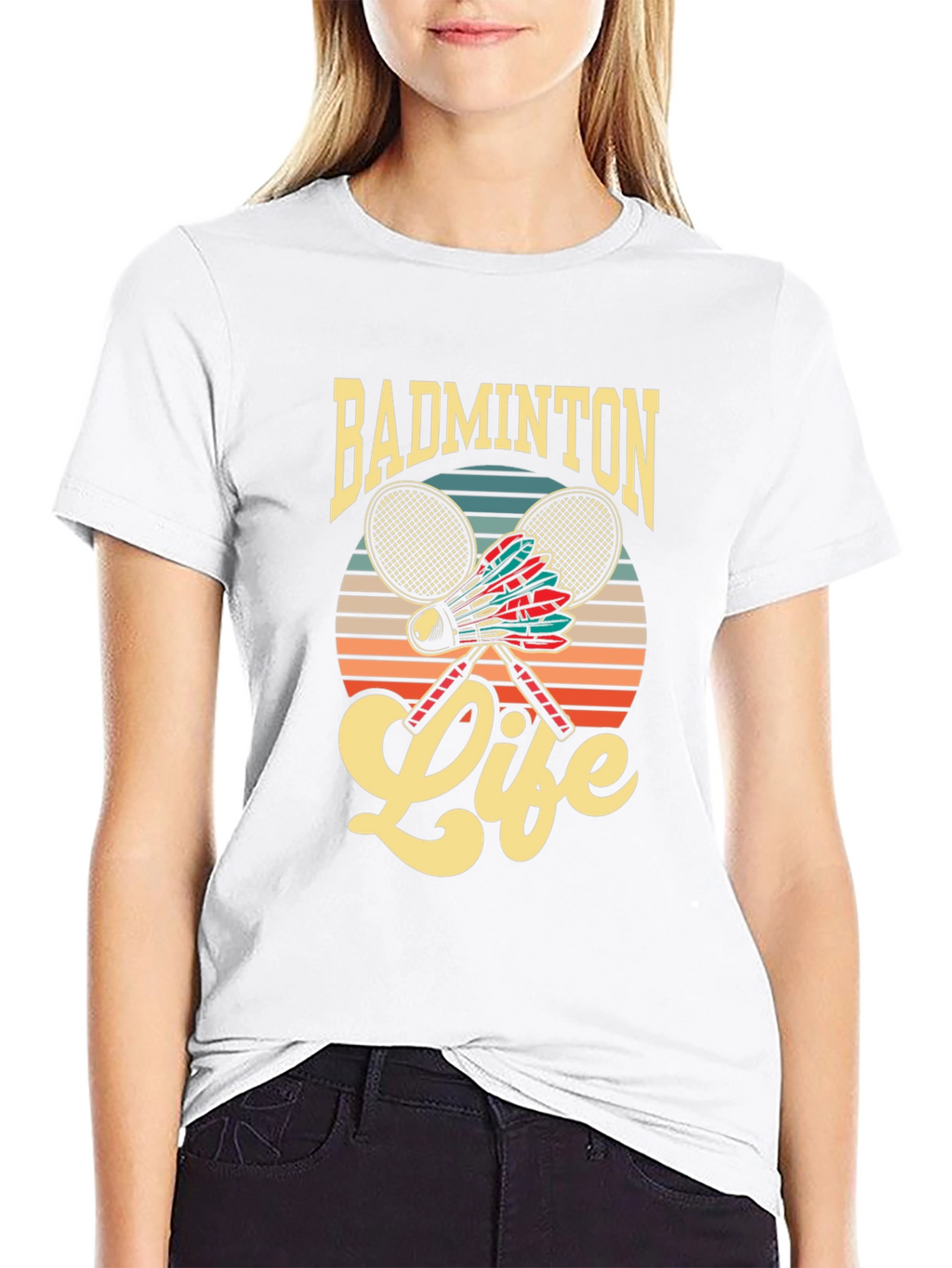 Badminton Life Graphic Tee | Retro Style