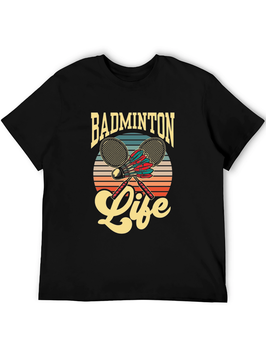 Badminton Life Graphic Tee | Retro Style