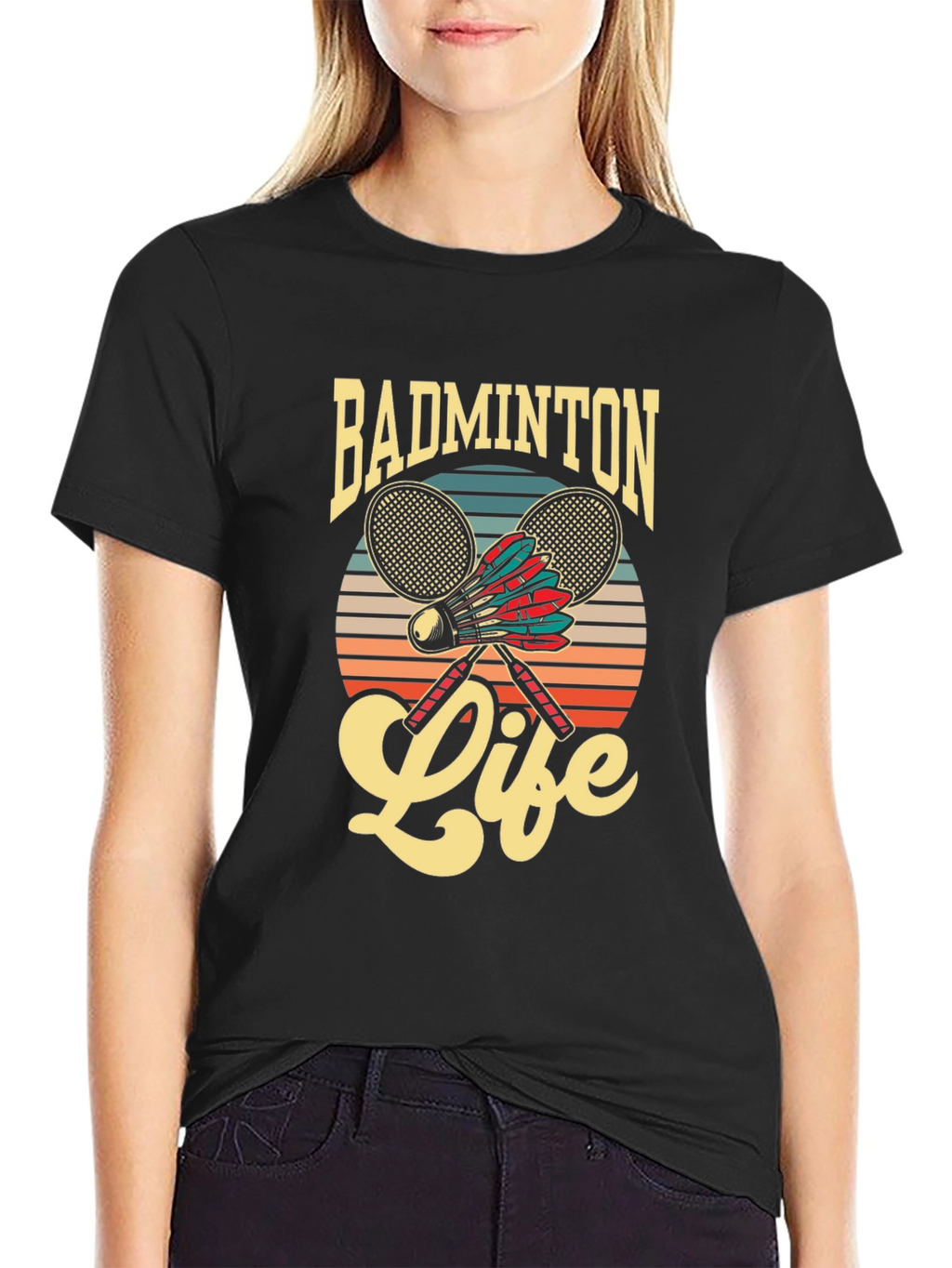 Badminton Life Graphic Tee | Retro Style