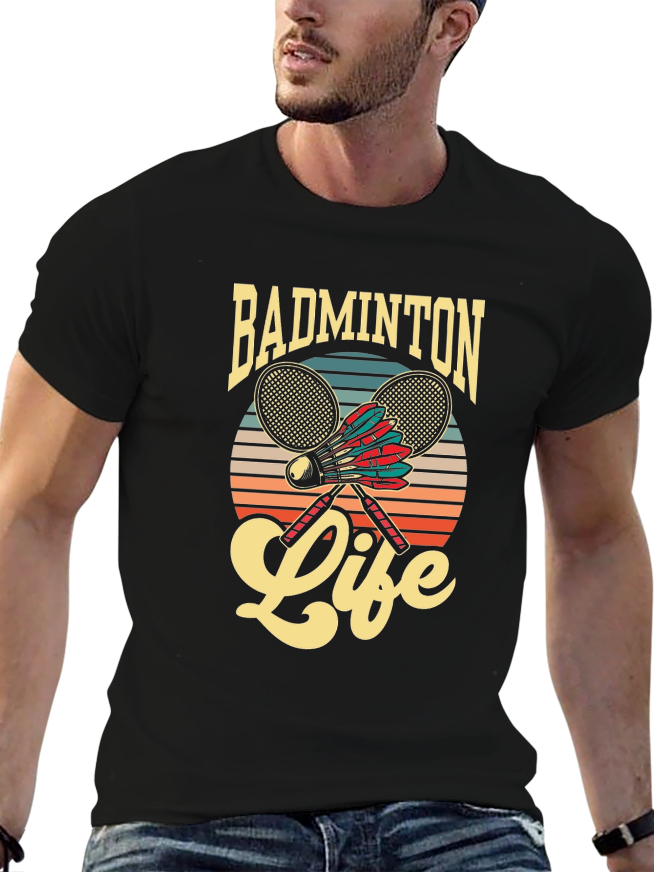 Badminton Life Graphic Tee | Retro Style