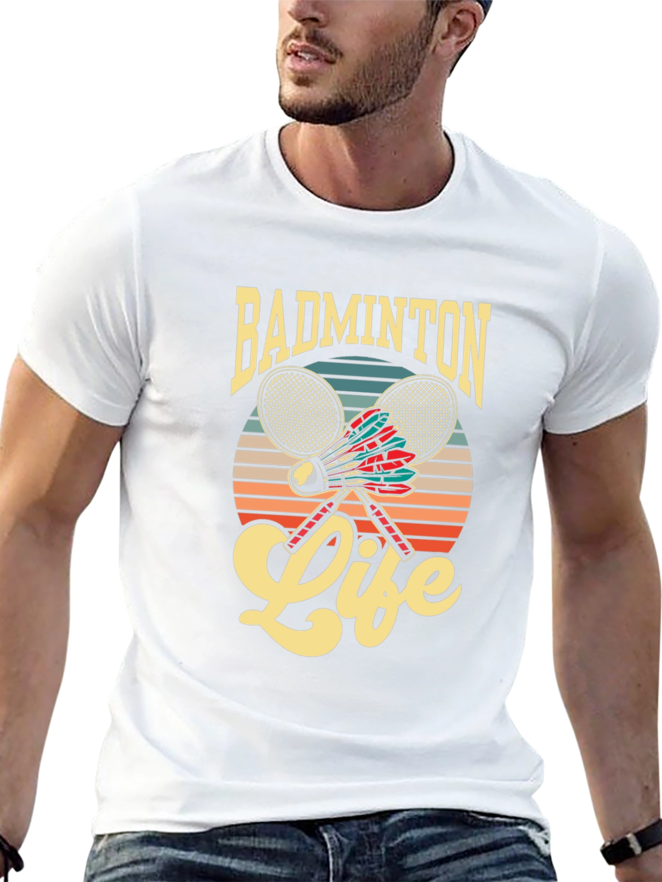 Badminton Life Graphic Tee | Retro Style