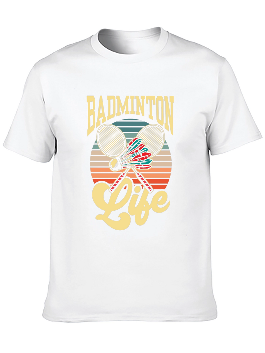 Badminton Life Graphic Tee | Retro Style