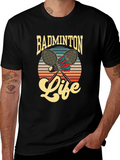 Badminton Life Graphic Tee | Retro Style