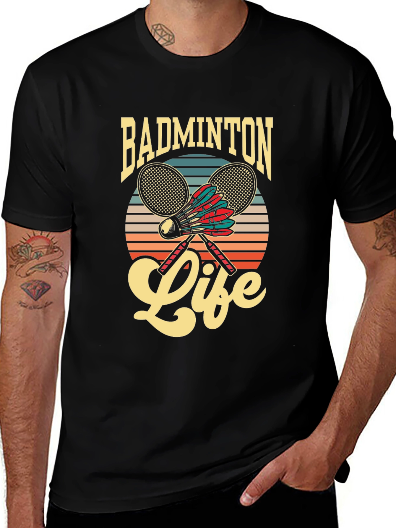 Badminton Life Graphic Tee | Retro Style
