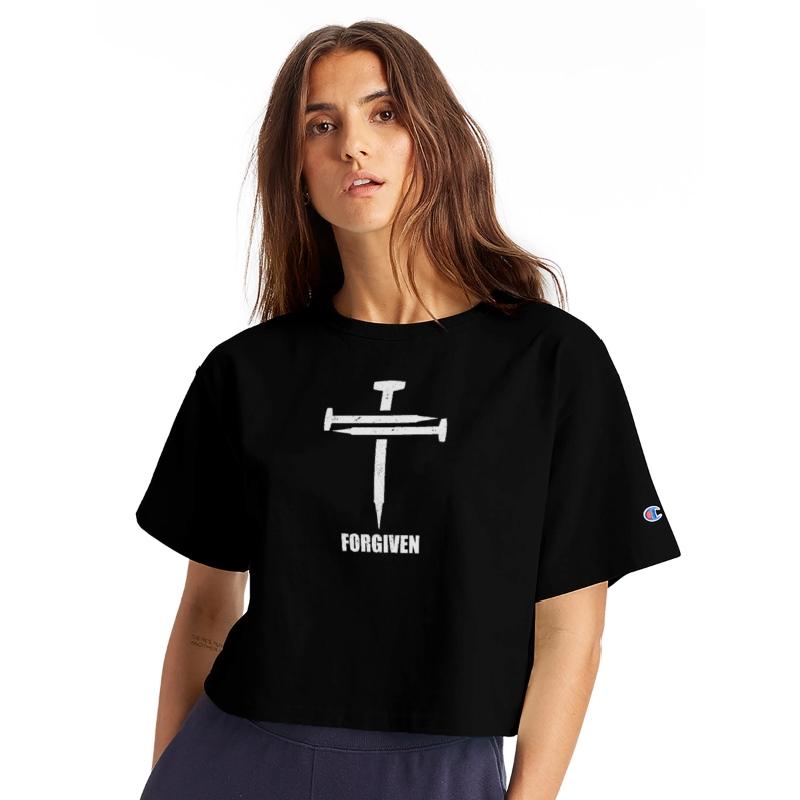 Forgiven 3 Nails Cross Symbol Christian Design