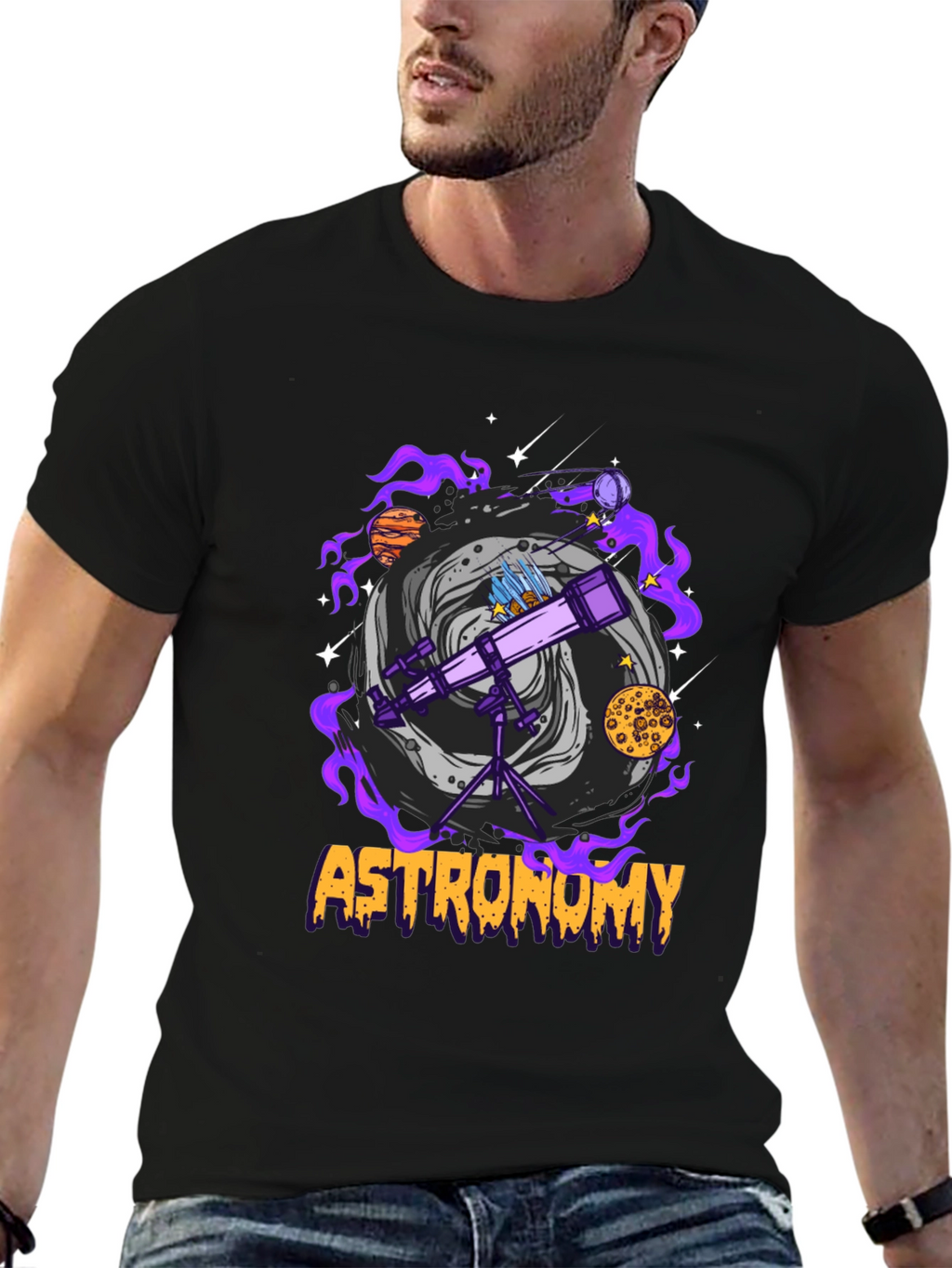 Astronomy T-Shirt: Space Telescope Design