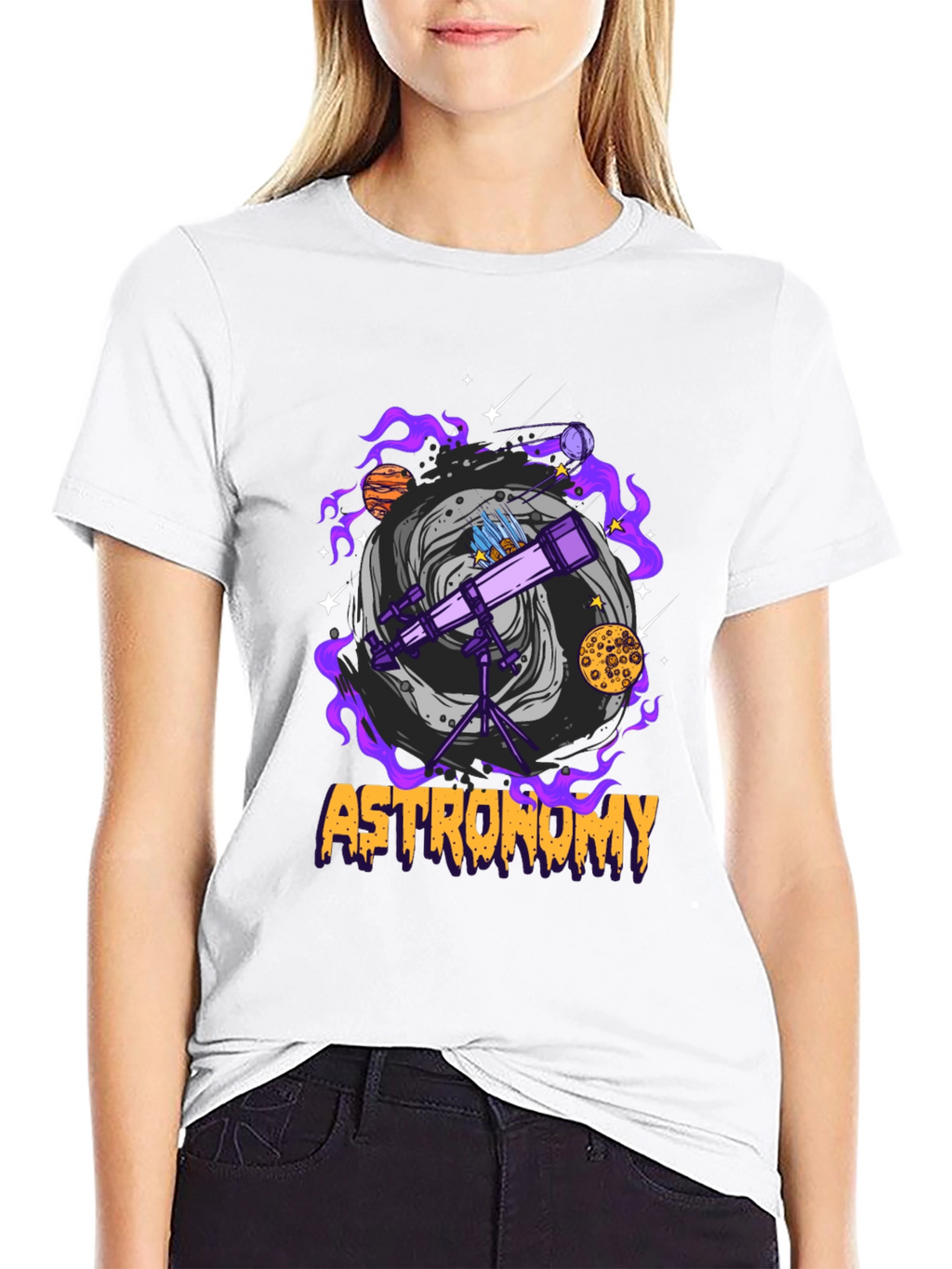 Astronomy T-Shirt: Space Telescope Design