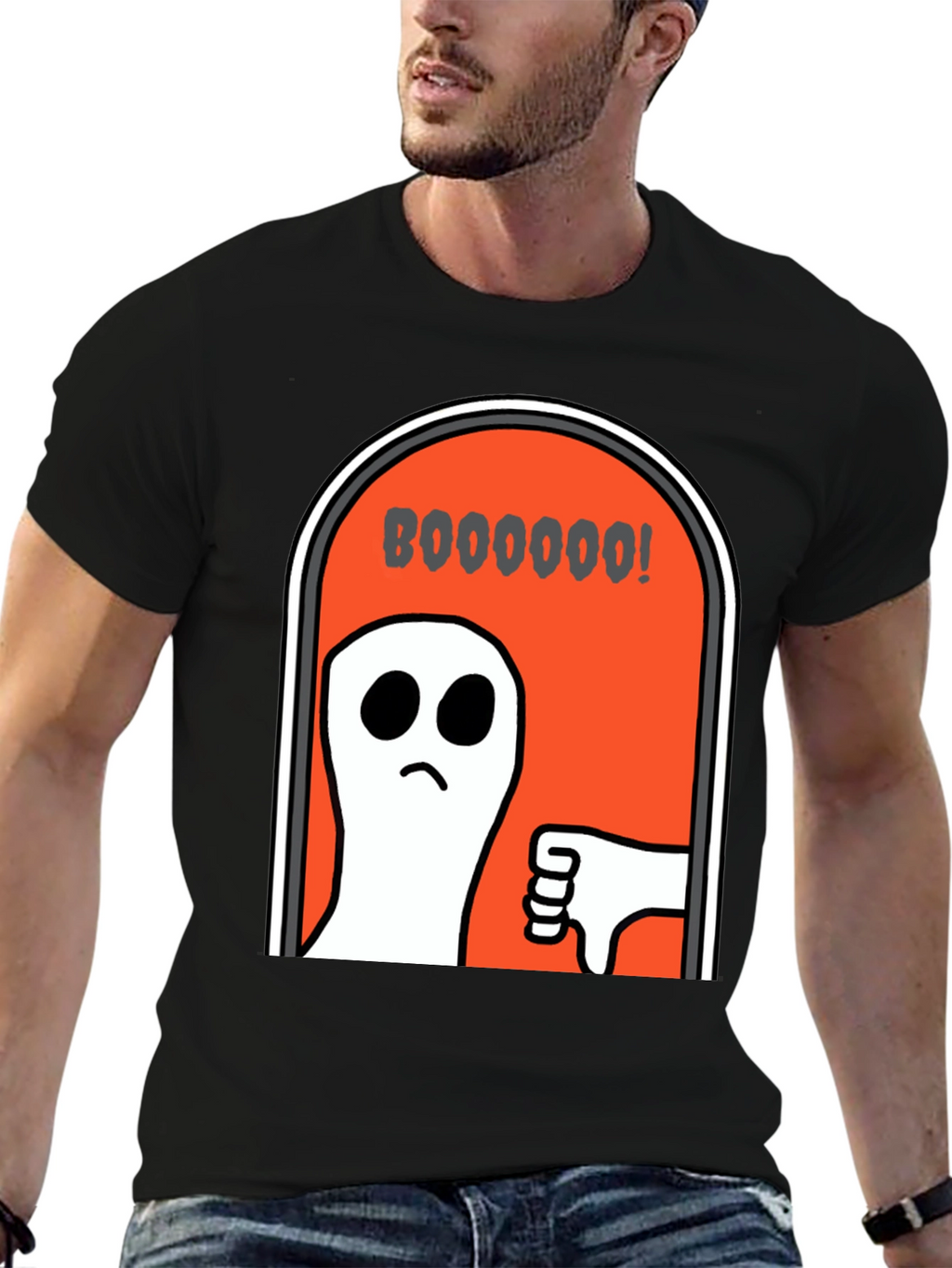 Boo Ghost Humor Graphic T-Shirt