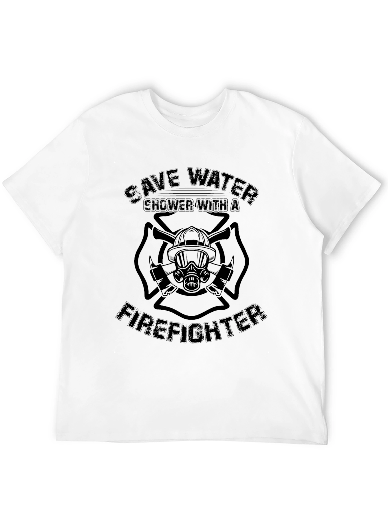 Save Water Shower With a Firefighter T-Shirt