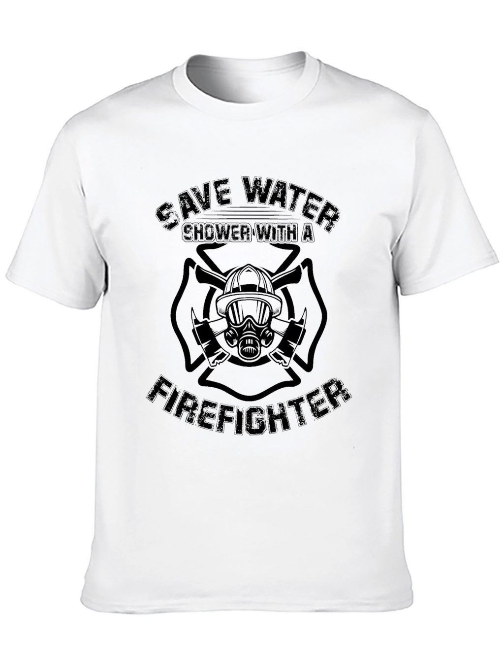 Save Water Shower With a Firefighter T-Shirt