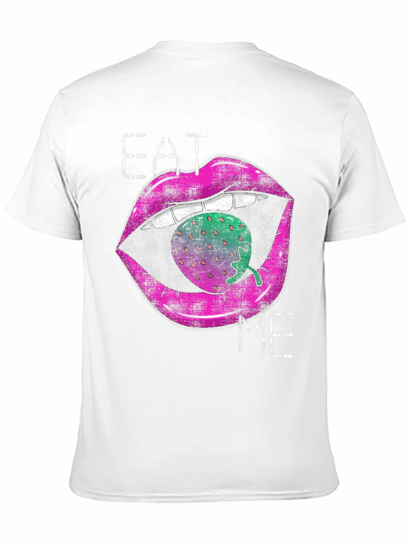 Eat Me Strawberry Lips Graphic Tee