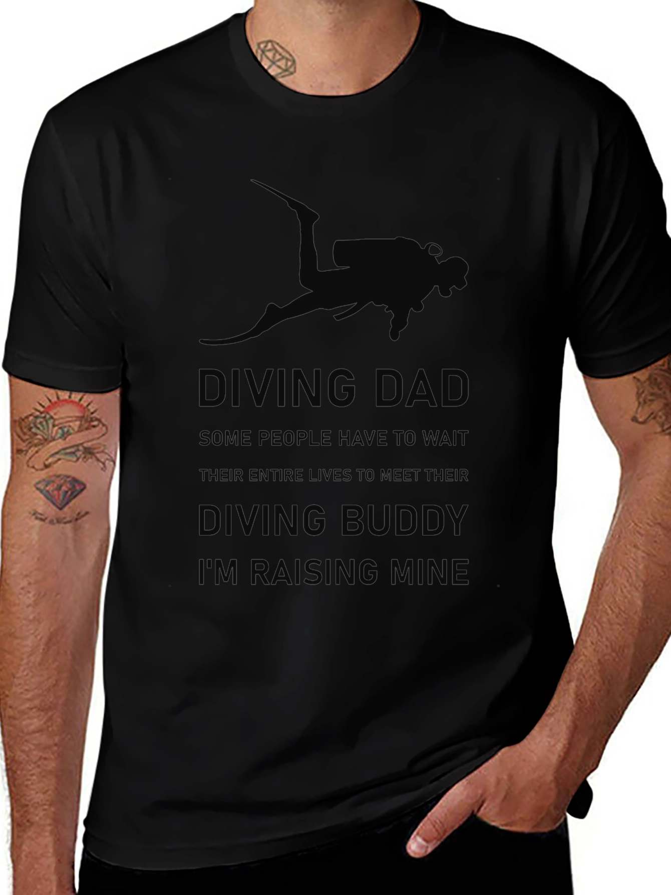 Diving Dad Graphic Tee - Scuba Diving Buddy T-Shirt