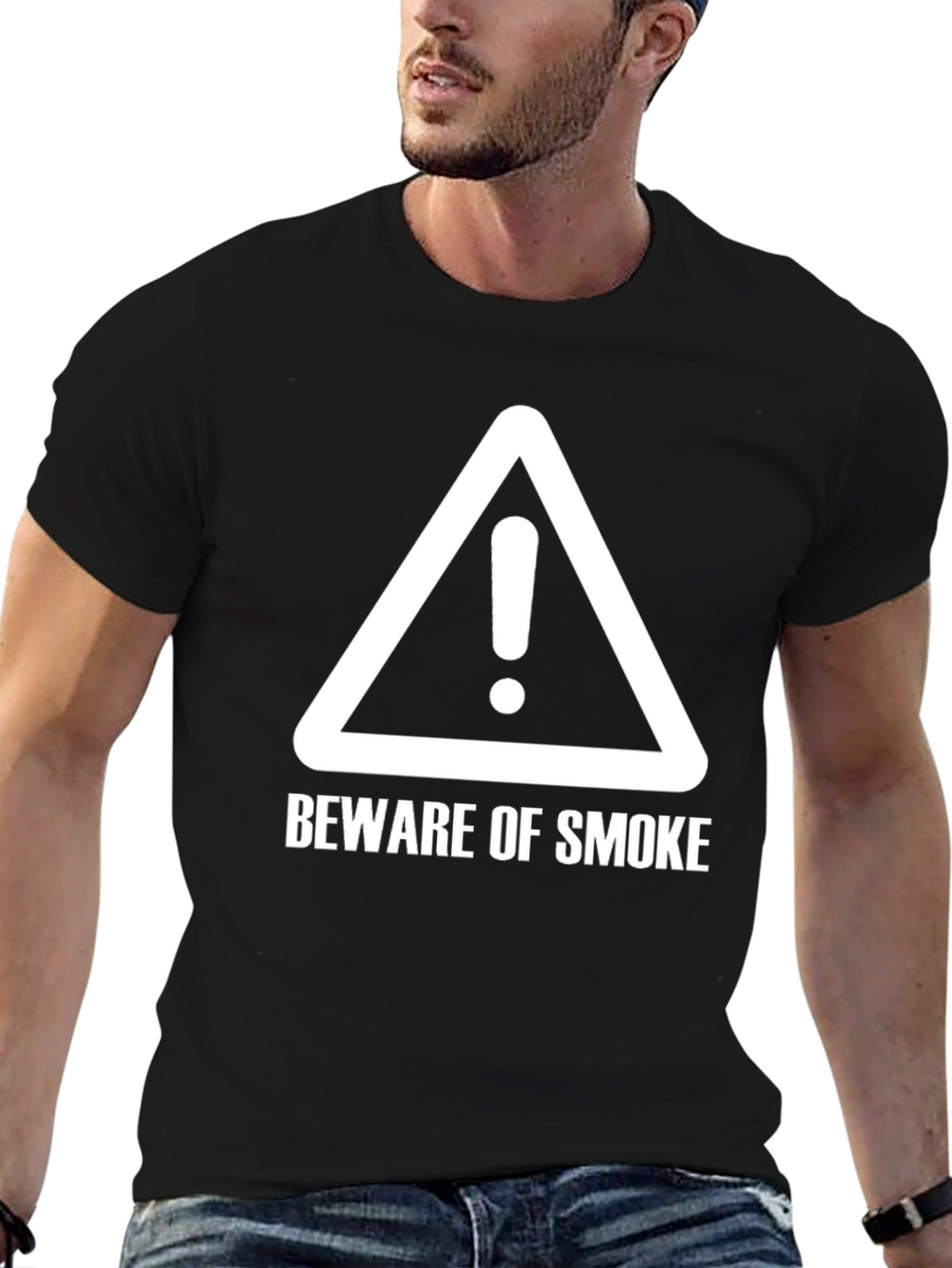 Beware of Smoke Crewneck T-Shirt