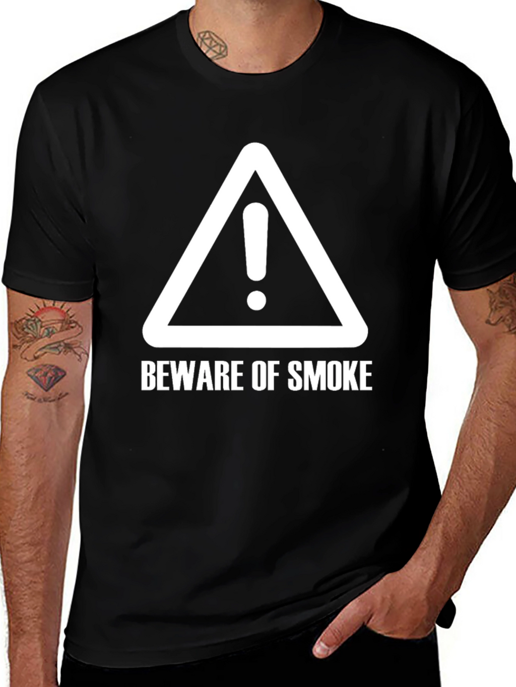 Beware of Smoke Crewneck T-Shirt