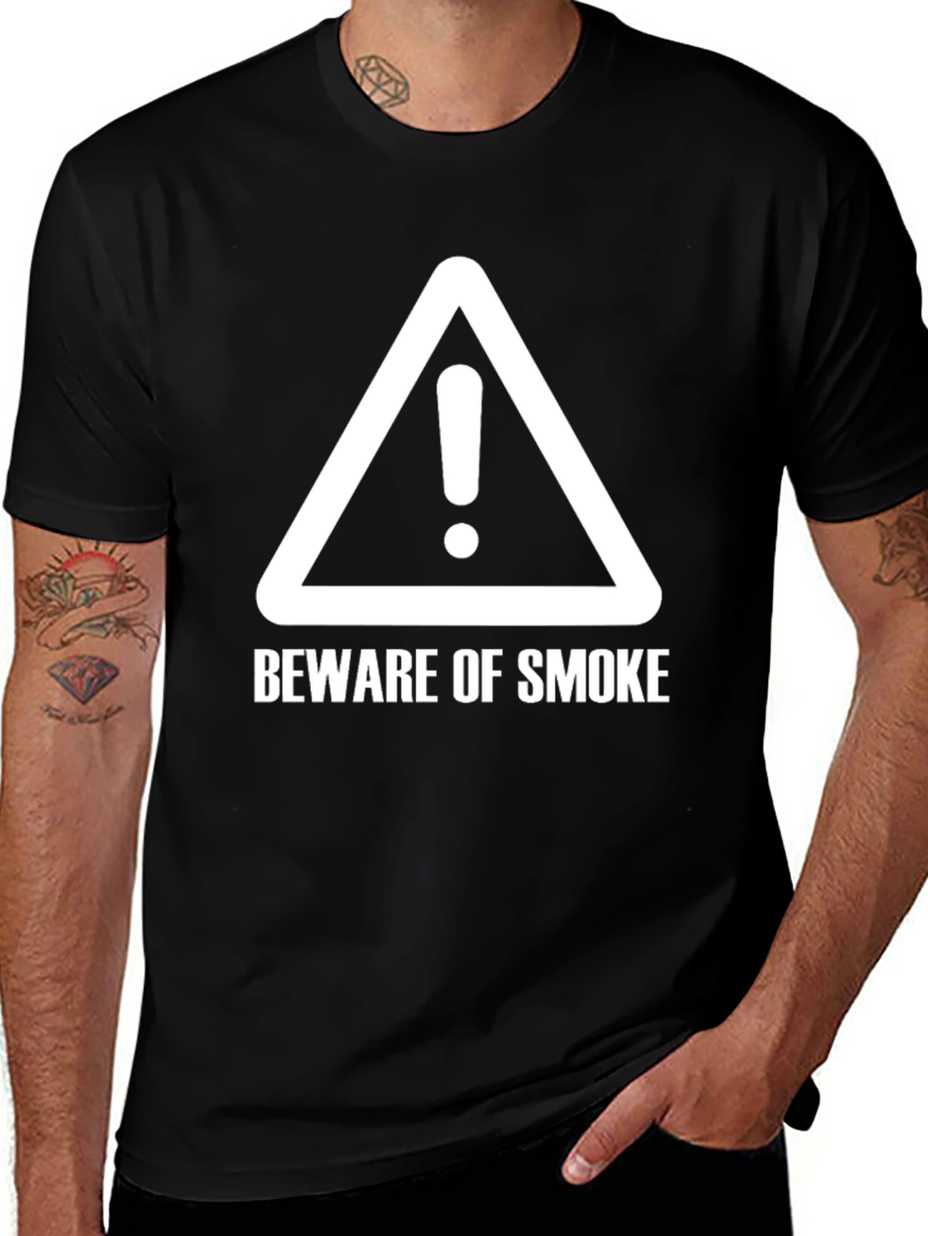 Beware of Smoke Crewneck T-Shirt