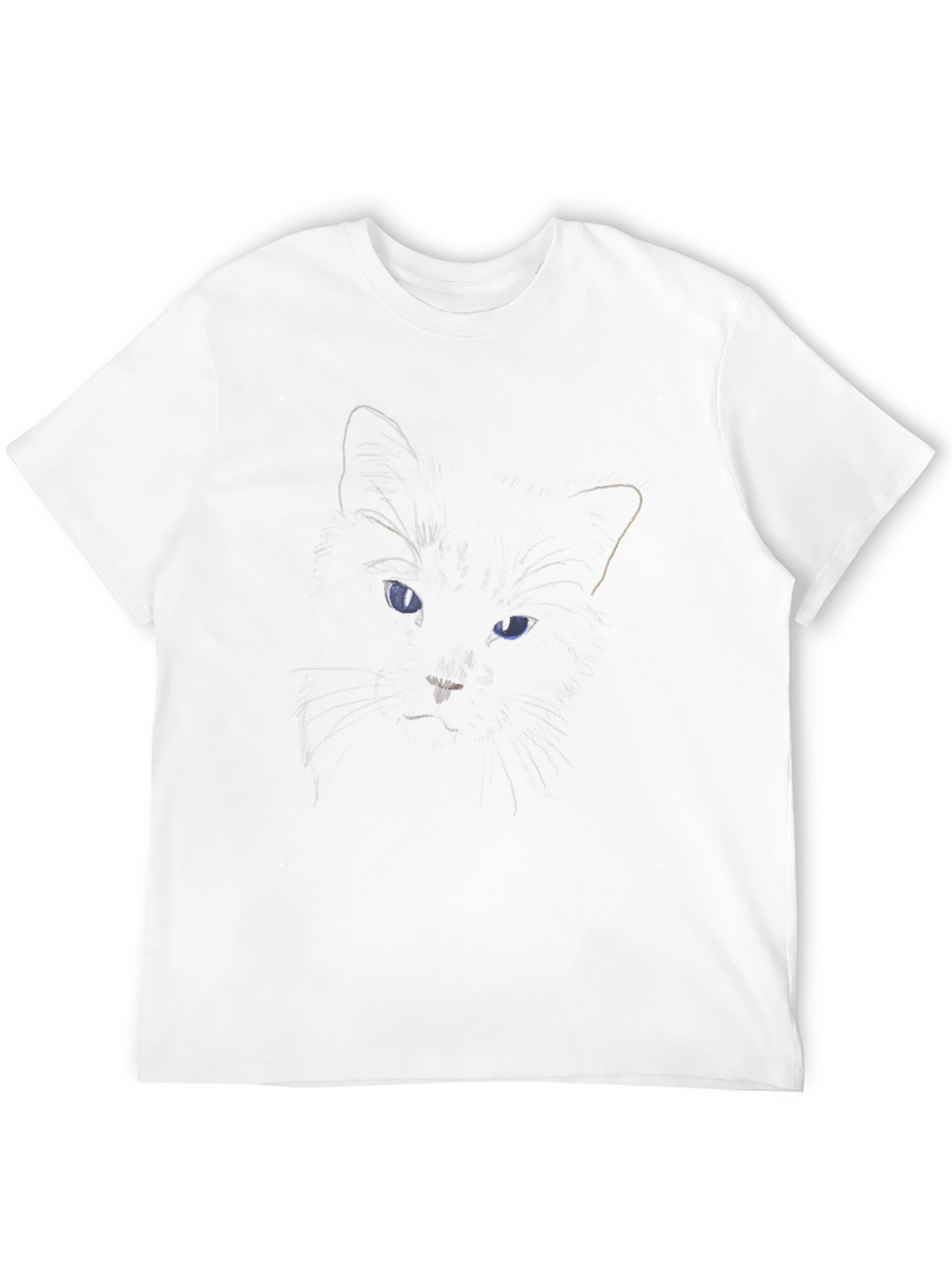Black Cat Eyes Graphic T-Shirt - Mens