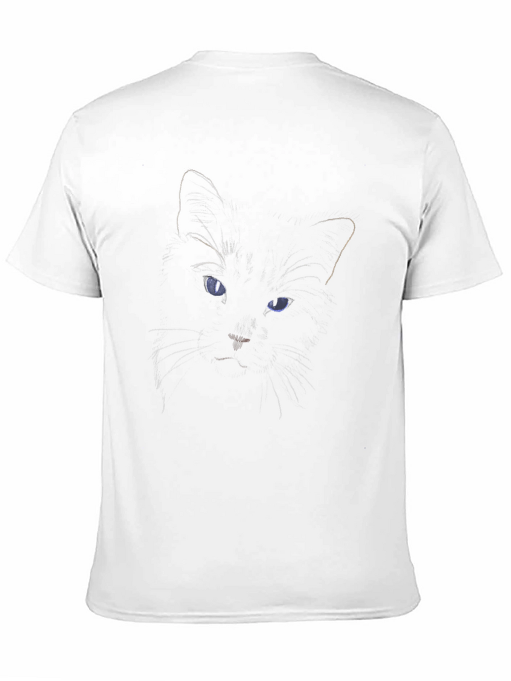 Black Cat Eyes Graphic T-Shirt - Mens