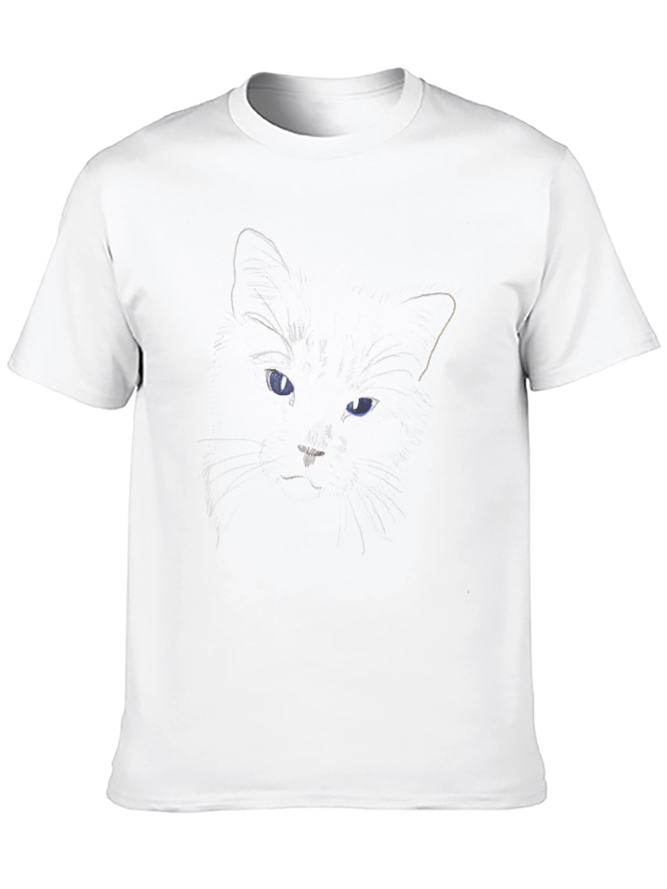Black Cat Eyes Graphic T-Shirt - Mens