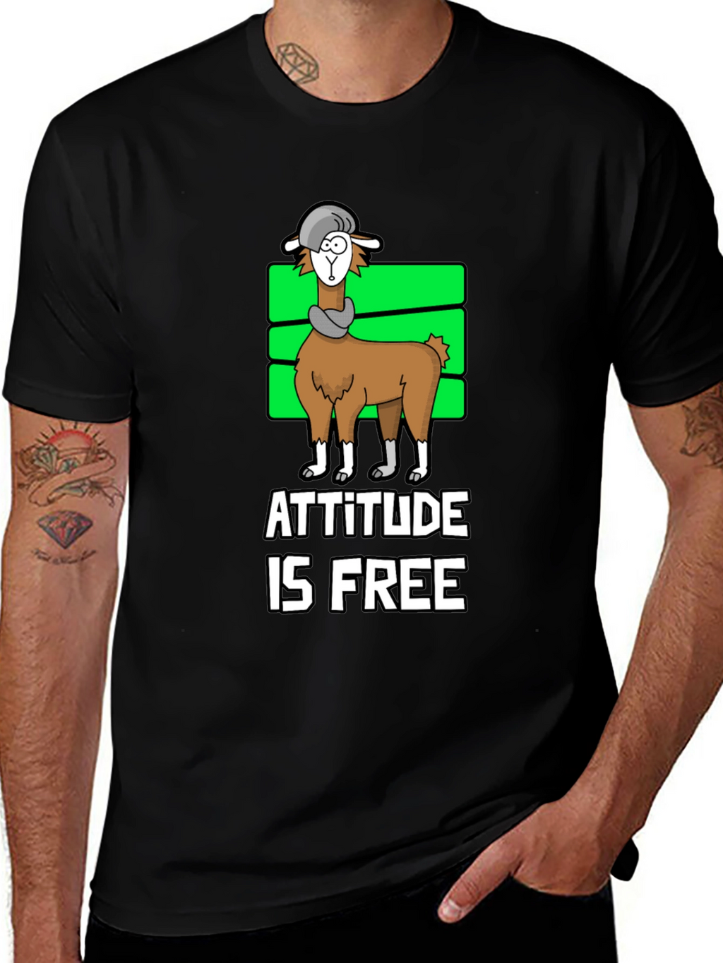 Attitude is Free Llama T-Shirt