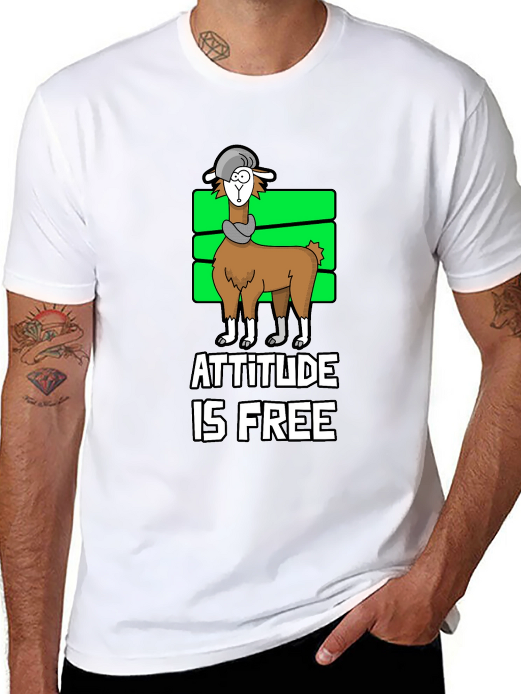 Attitude is Free Llama T-Shirt