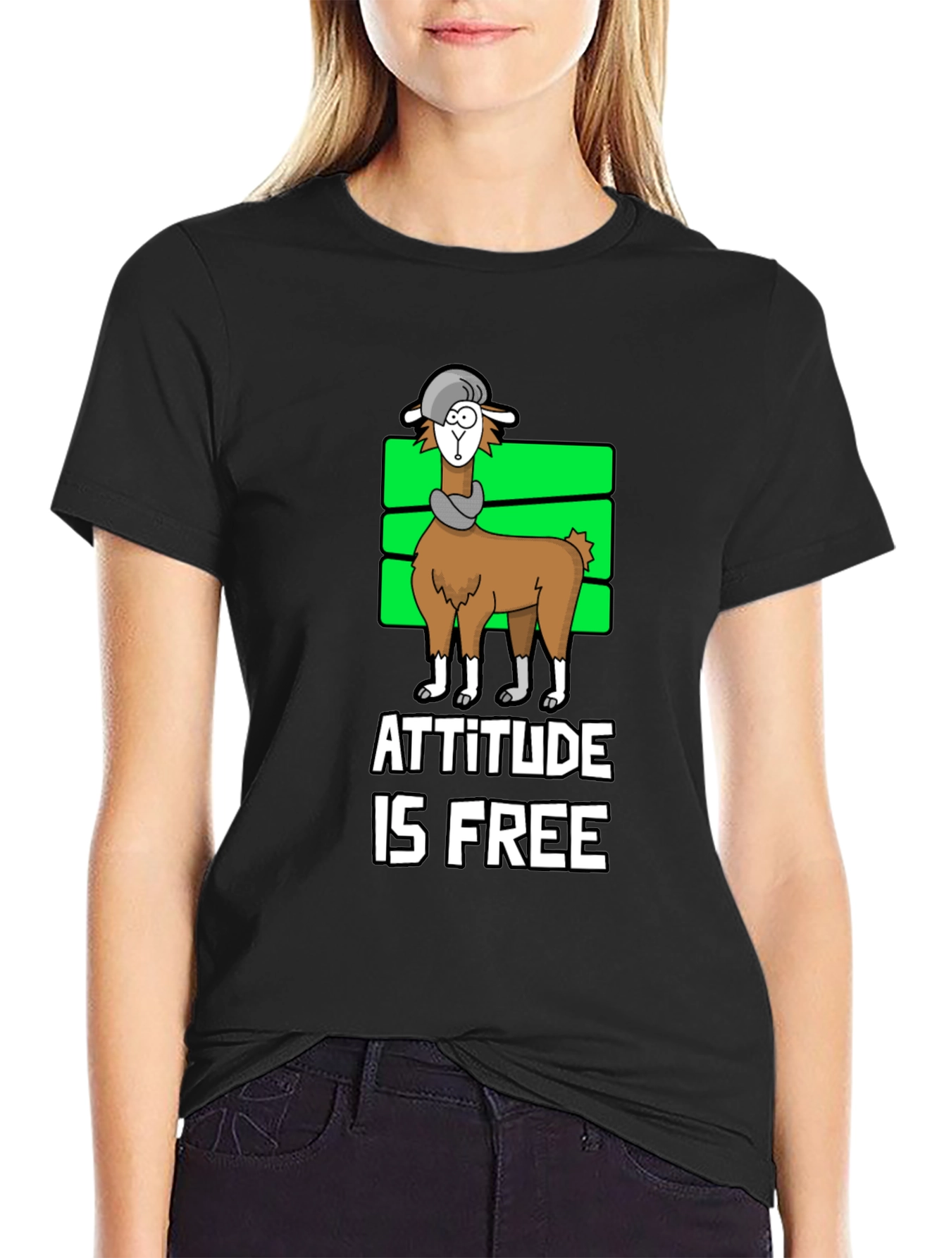 Attitude is Free Llama T-Shirt