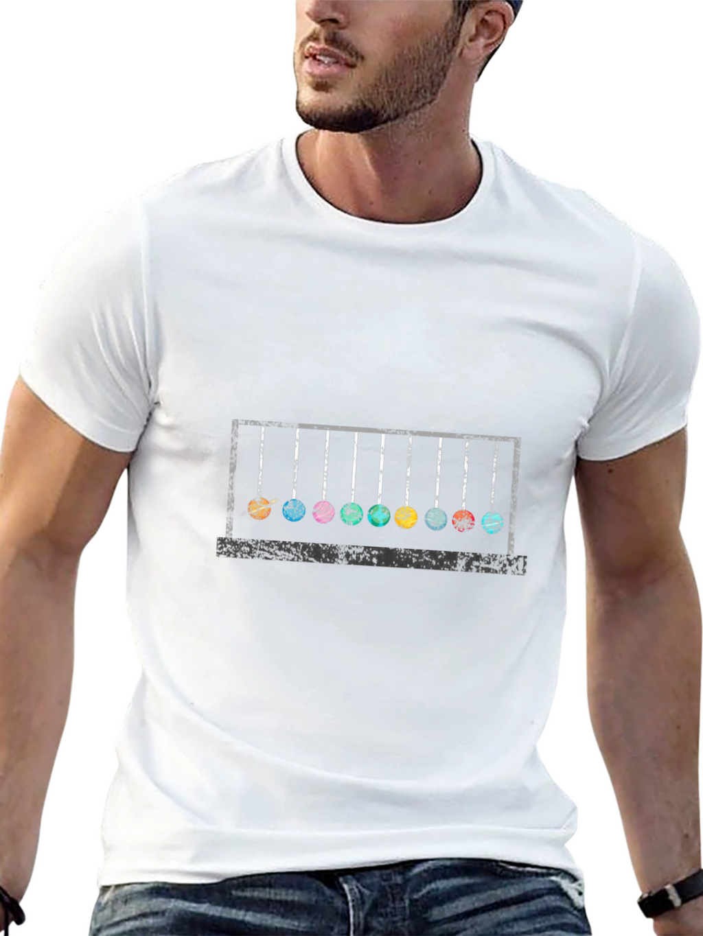 Newtons Cradle Graphic Tee - Science T-Shirt