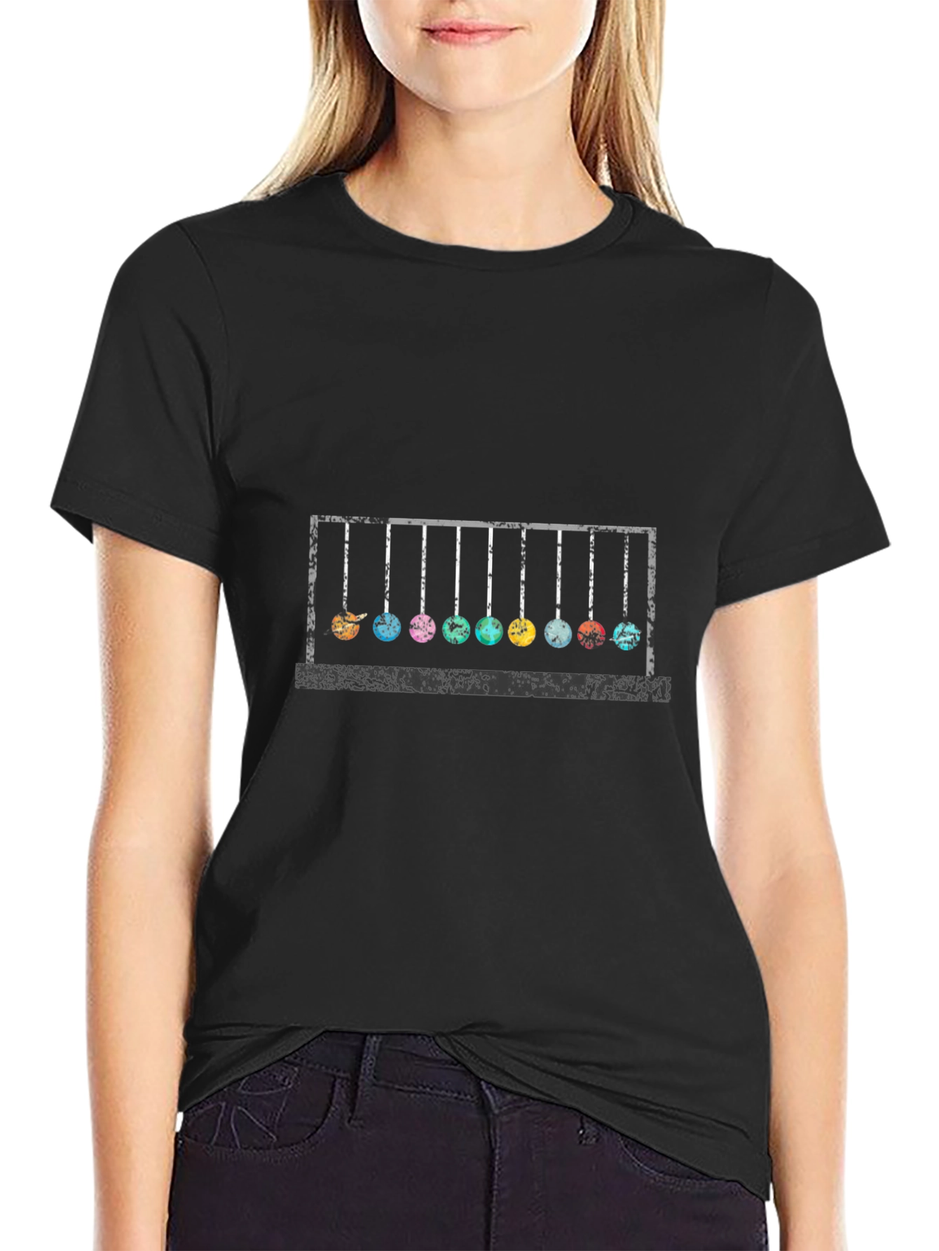 Newtons Cradle Graphic Tee - Science T-Shirt