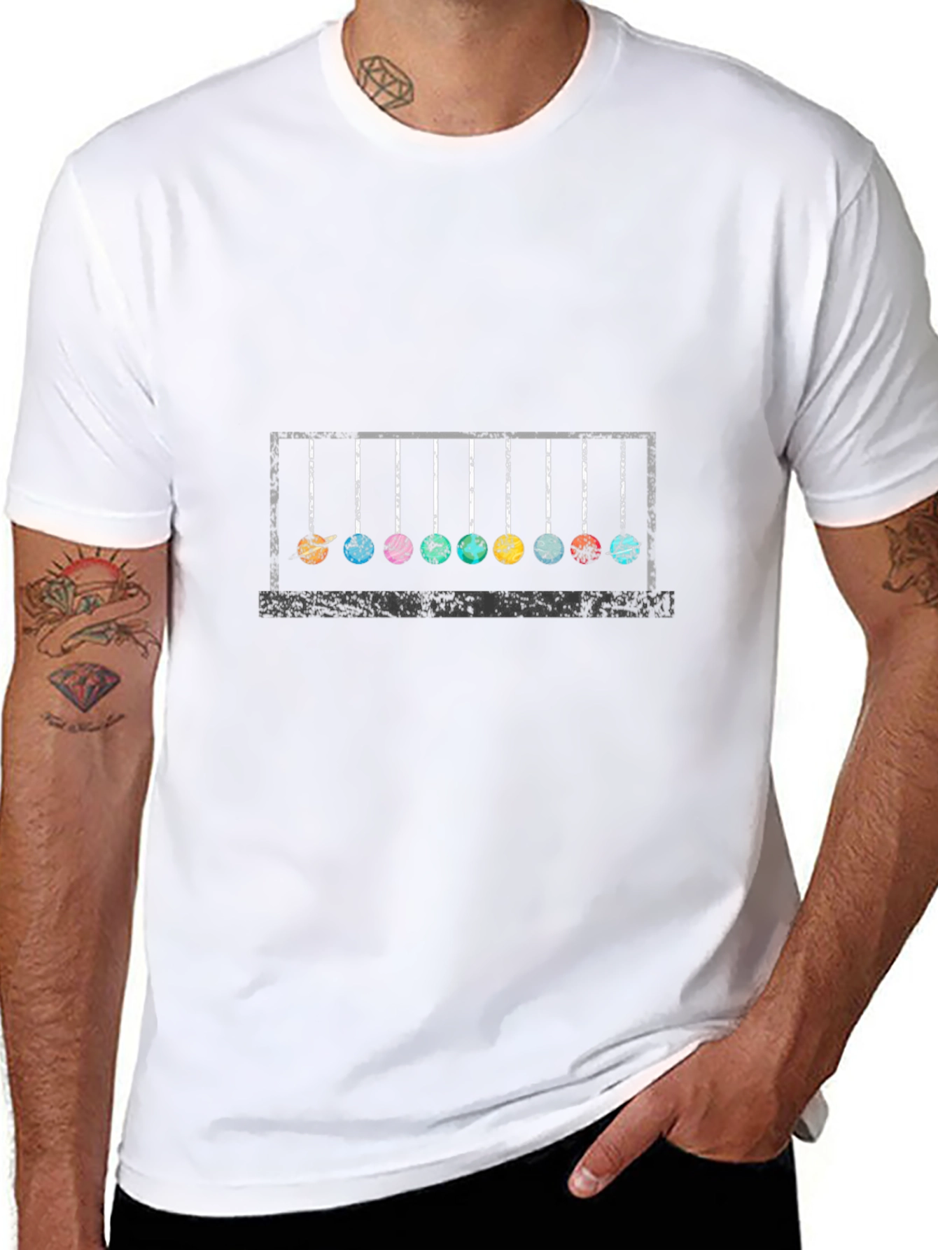 Newtons Cradle Graphic Tee - Science T-Shirt