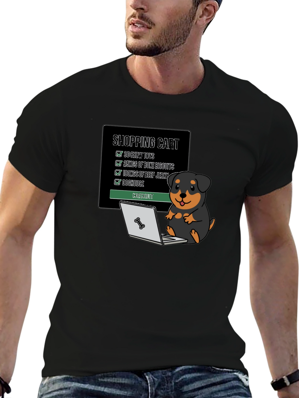 Dog Lover Shopping Cart T-Shirt