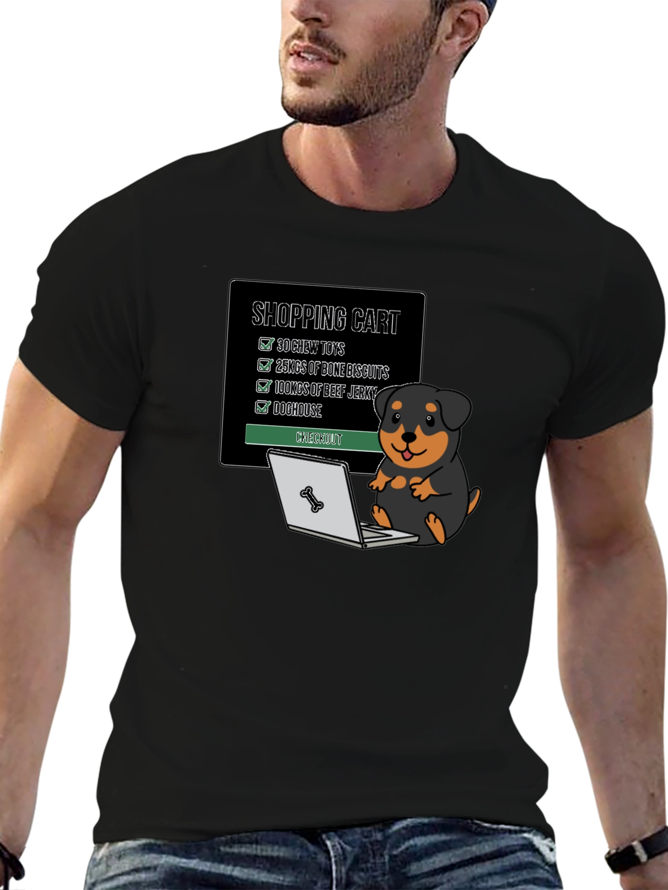 Dog Lover Shopping Cart T-Shirt