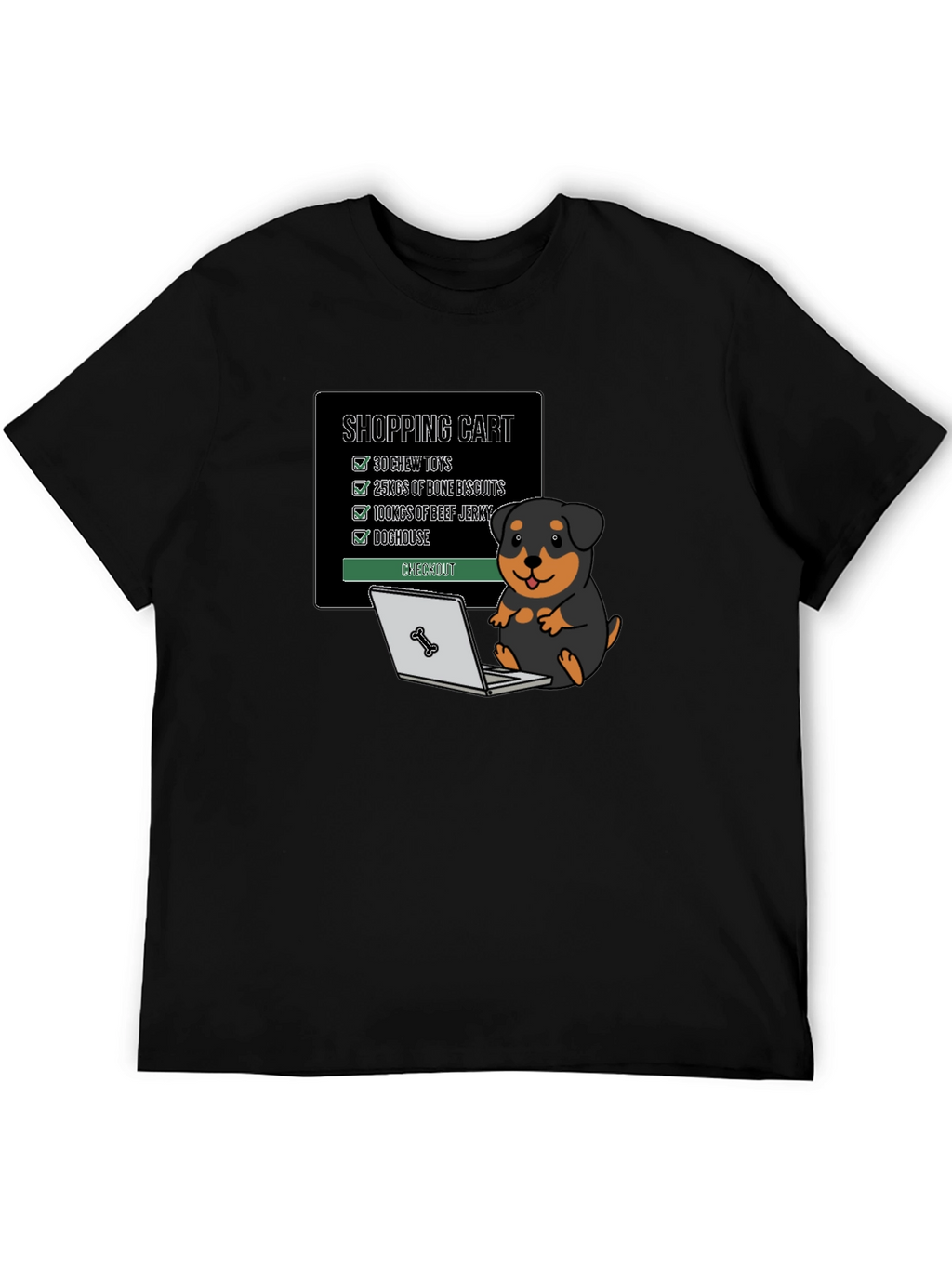 Dog Lover Shopping Cart T-Shirt
