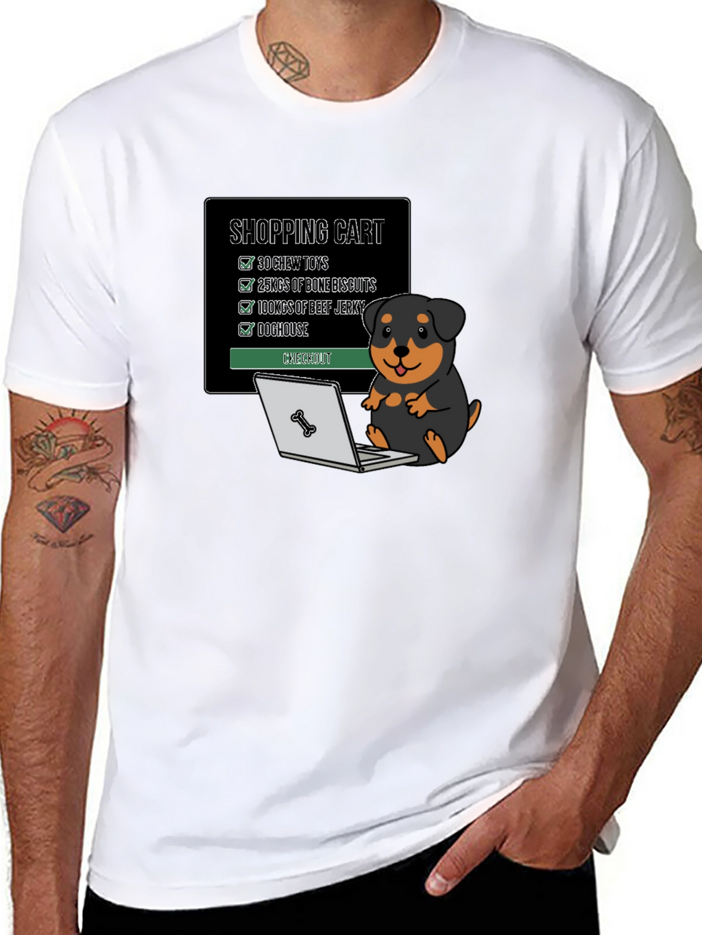 Dog Lover Shopping Cart T-Shirt