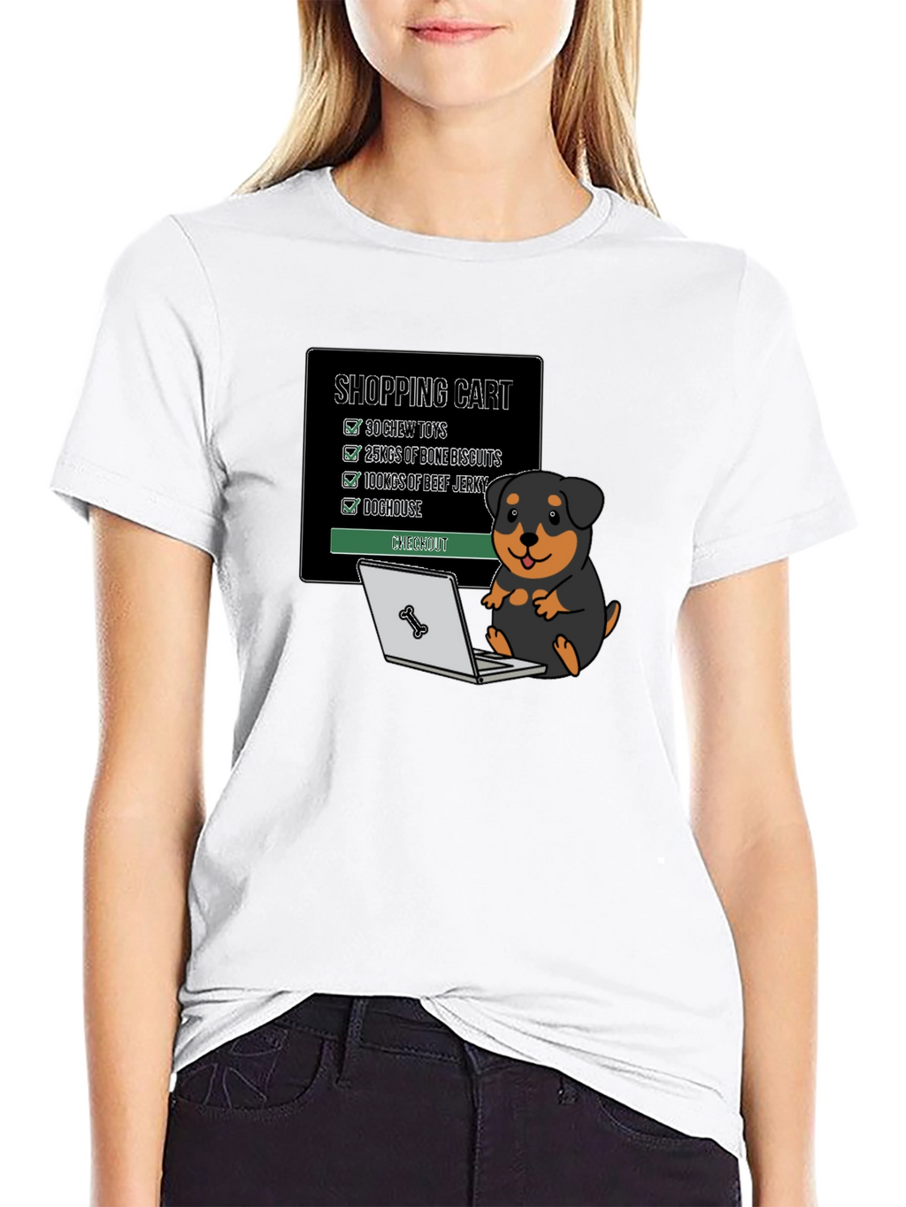 Dog Lover Shopping Cart T-Shirt