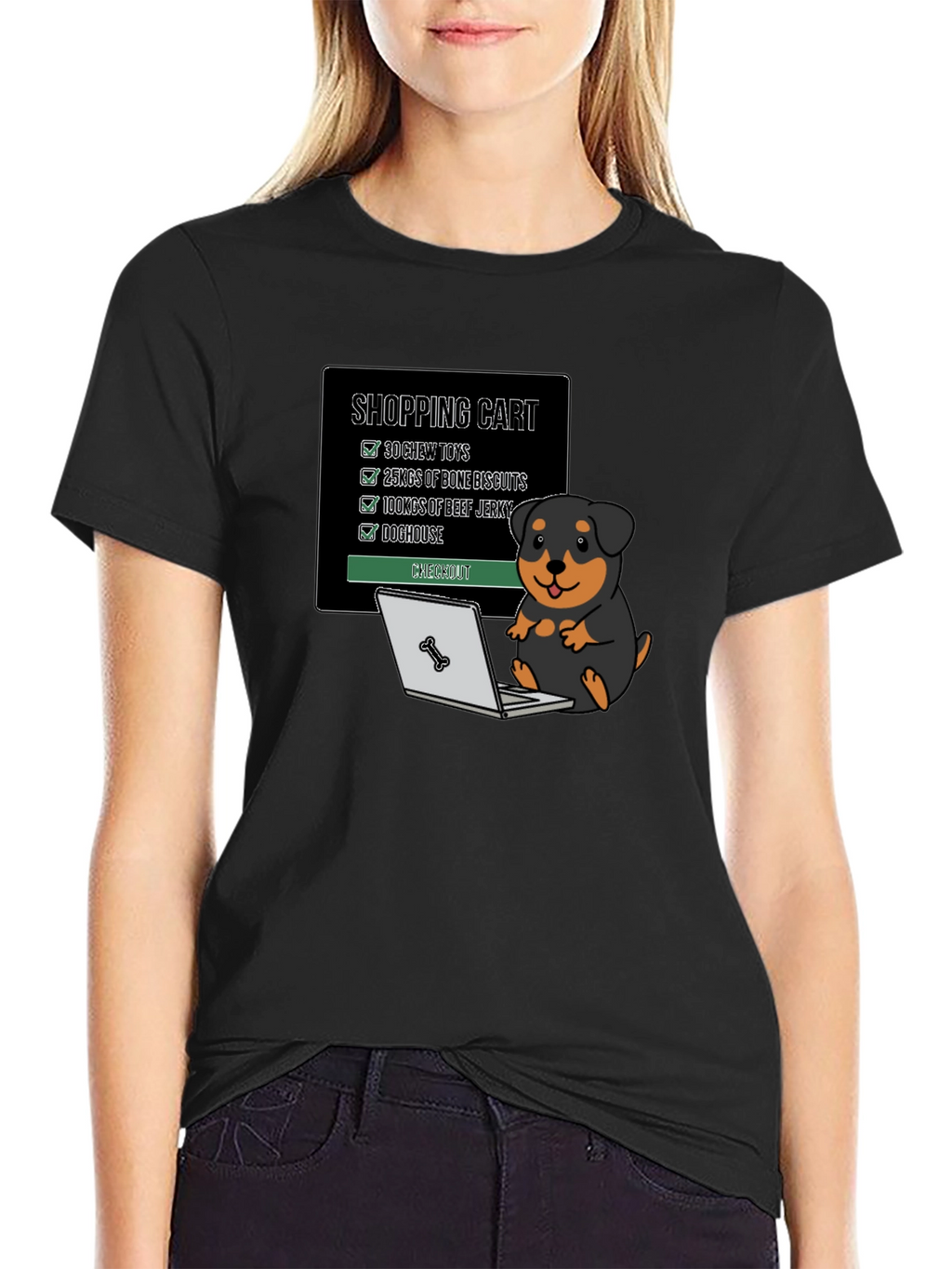 Dog Lover Shopping Cart T-Shirt