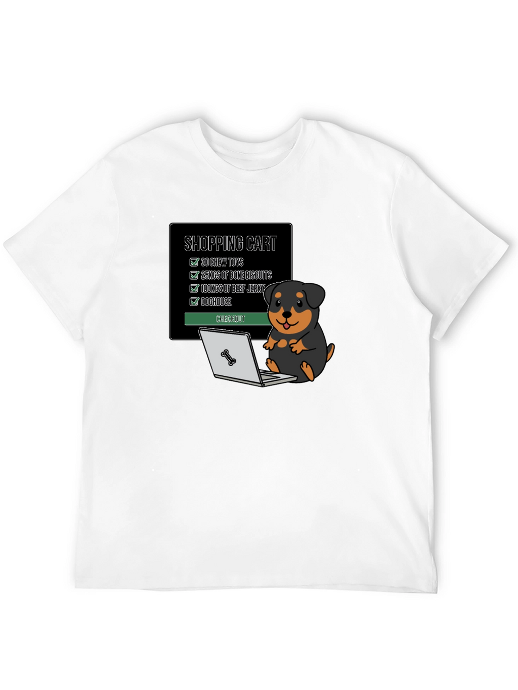 Dog Lover Shopping Cart T-Shirt