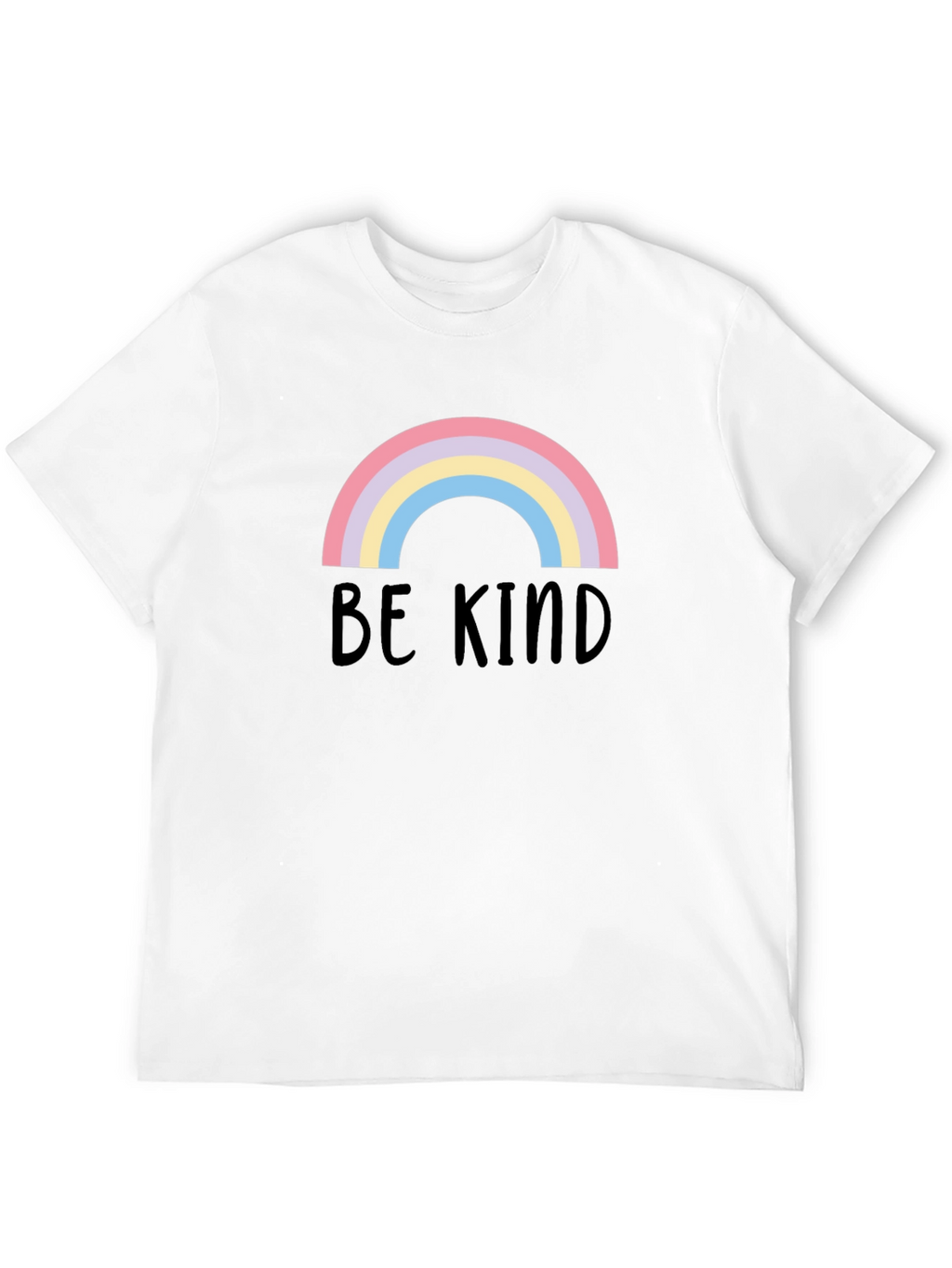 Be Kind Rainbow Graphic Tee - Black
