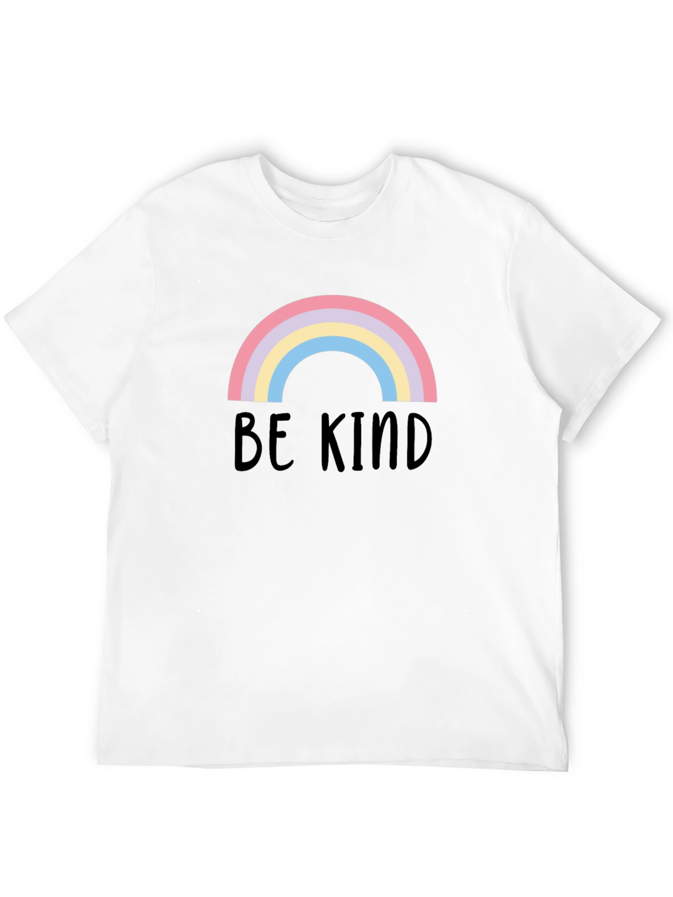 Be Kind Rainbow Graphic Tee - Black