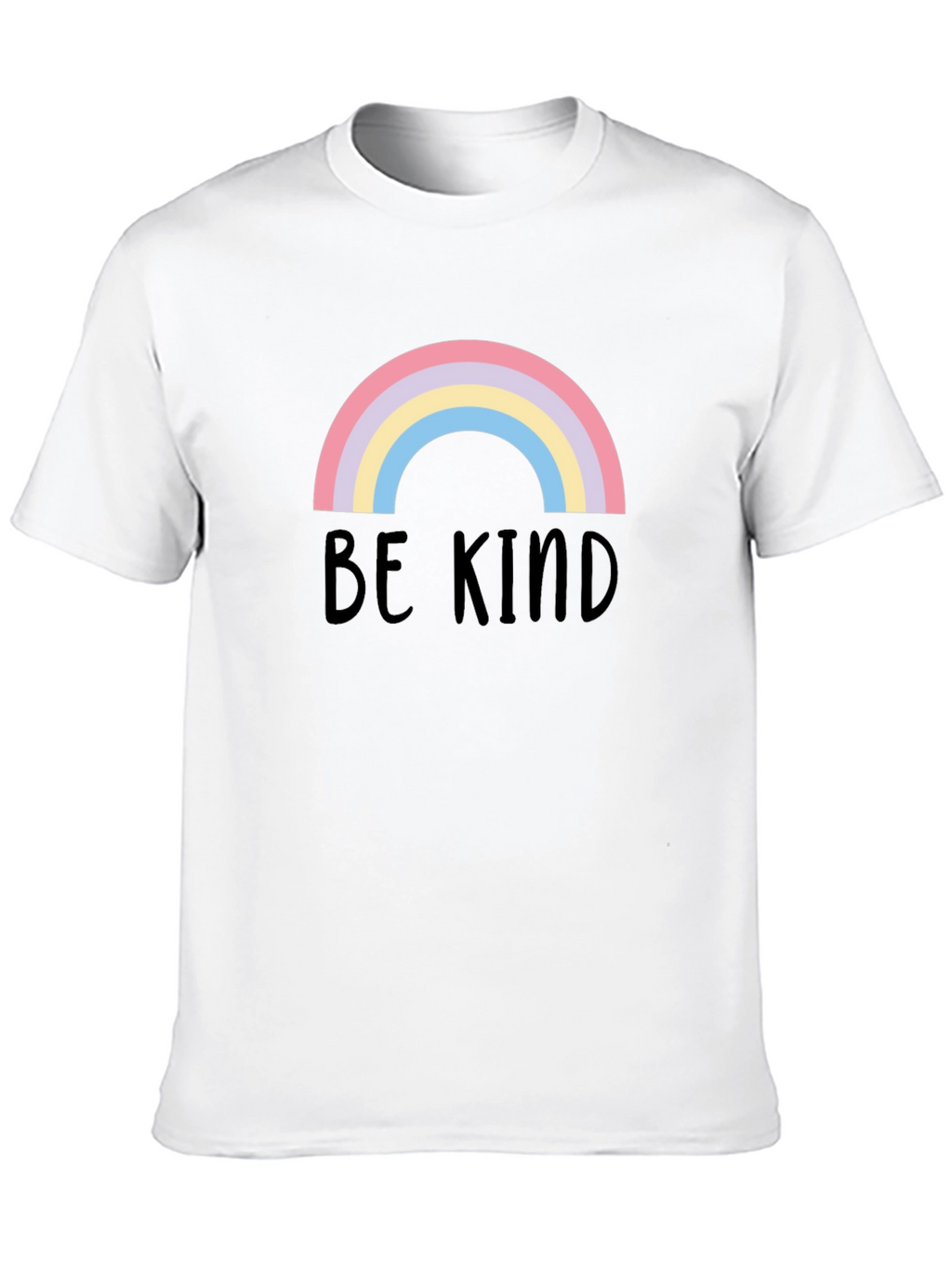 Be Kind Rainbow Graphic Tee - Black