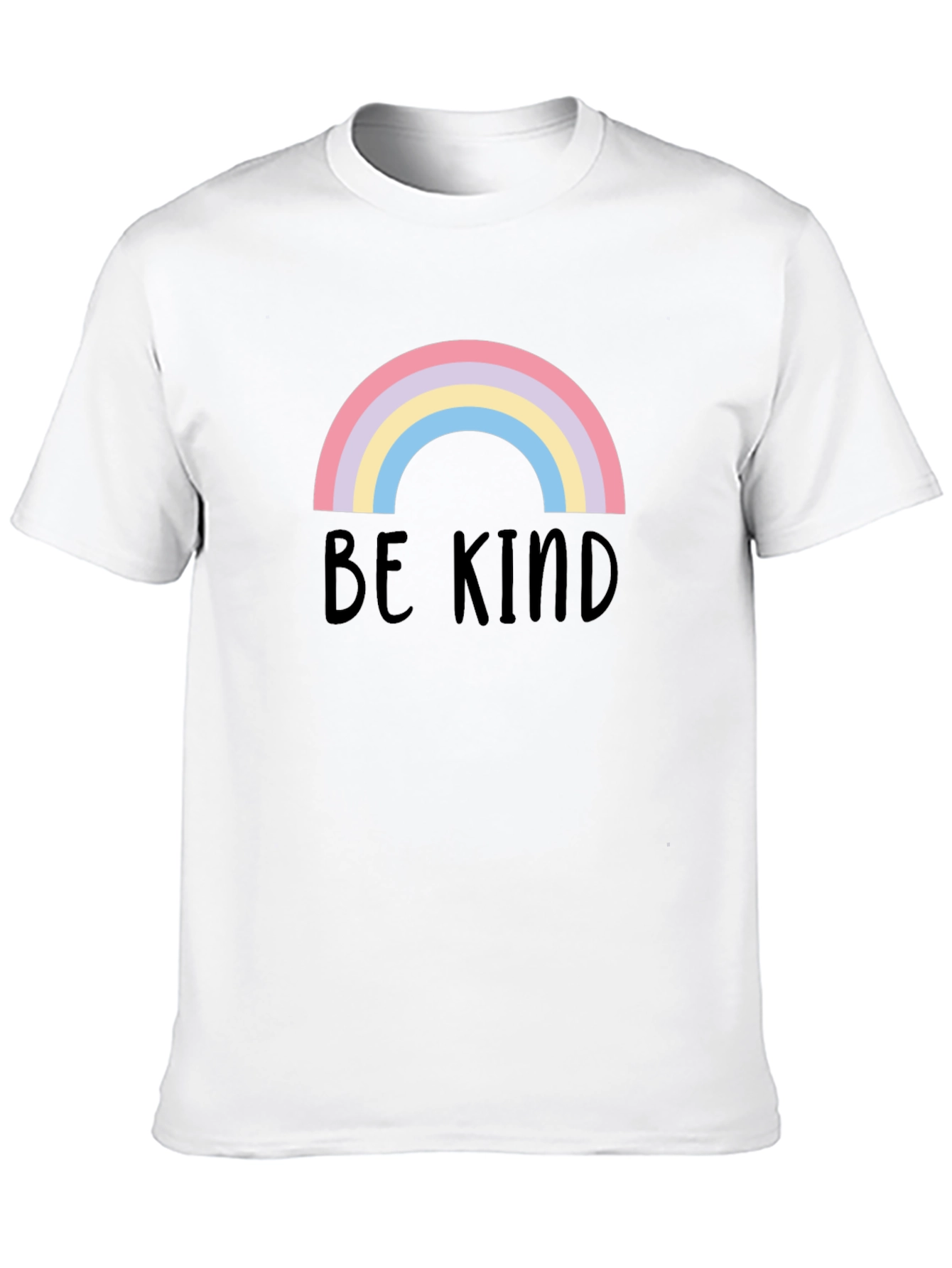 Be Kind Rainbow Graphic Tee - Black