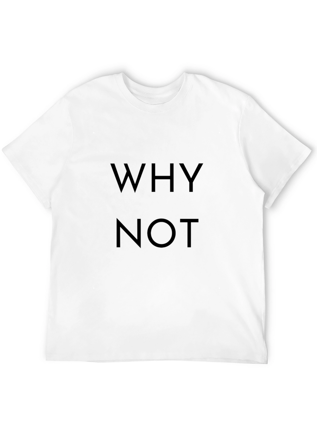 Why Not Black Graphic Tee - Casual Menswear