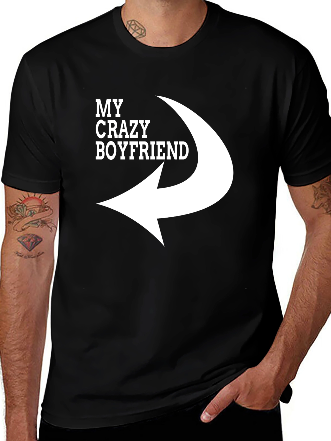 My Crazy Boyfriend T-Shirt - Funny Relationship Tee