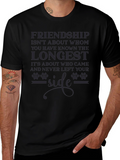 Friendship Dog Paw Print T-Shirt