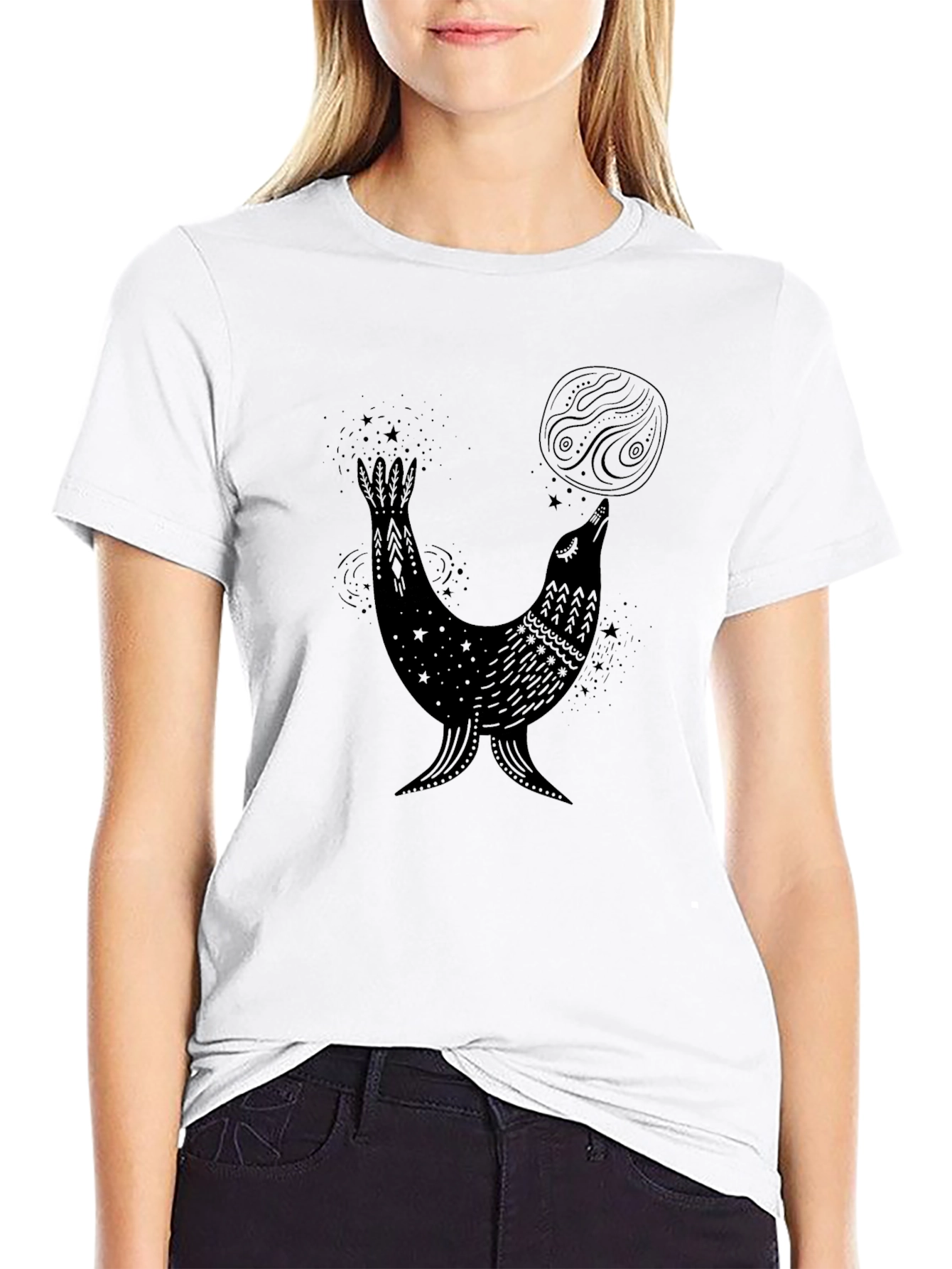 Mystical Seal T-Shirt - Unique Graphic Tee