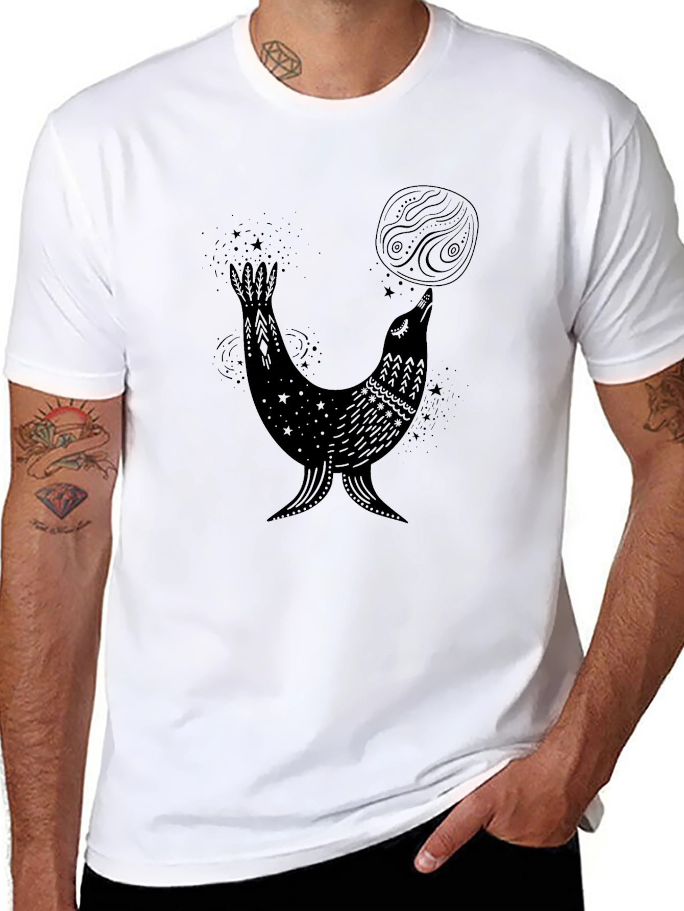 Mystical Seal T-Shirt - Unique Graphic Tee