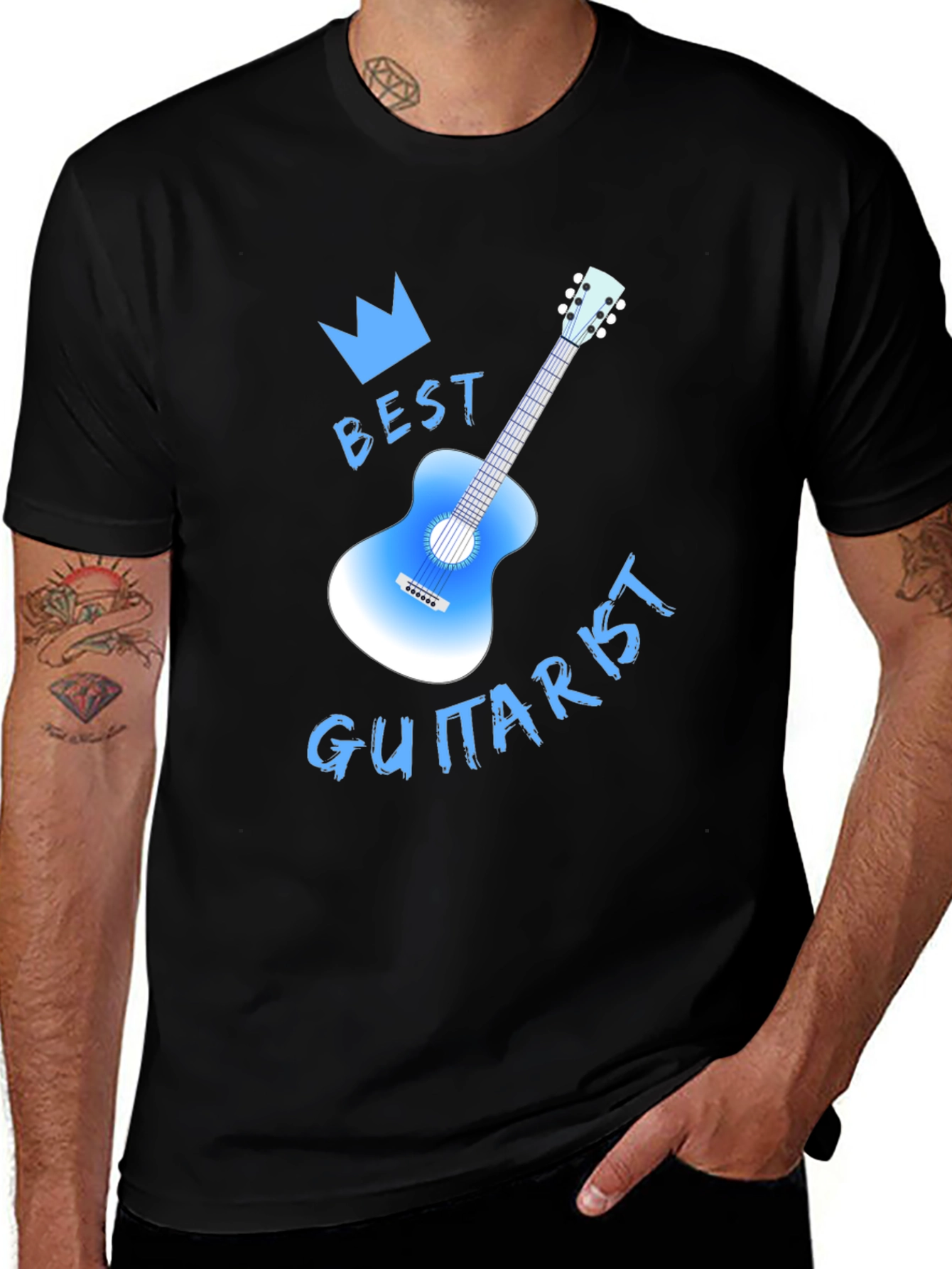 Best Guitarist Graphic T-Shirt - Music Lover Tee