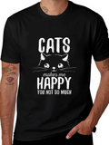 Cats Make Me Happy T-Shirt