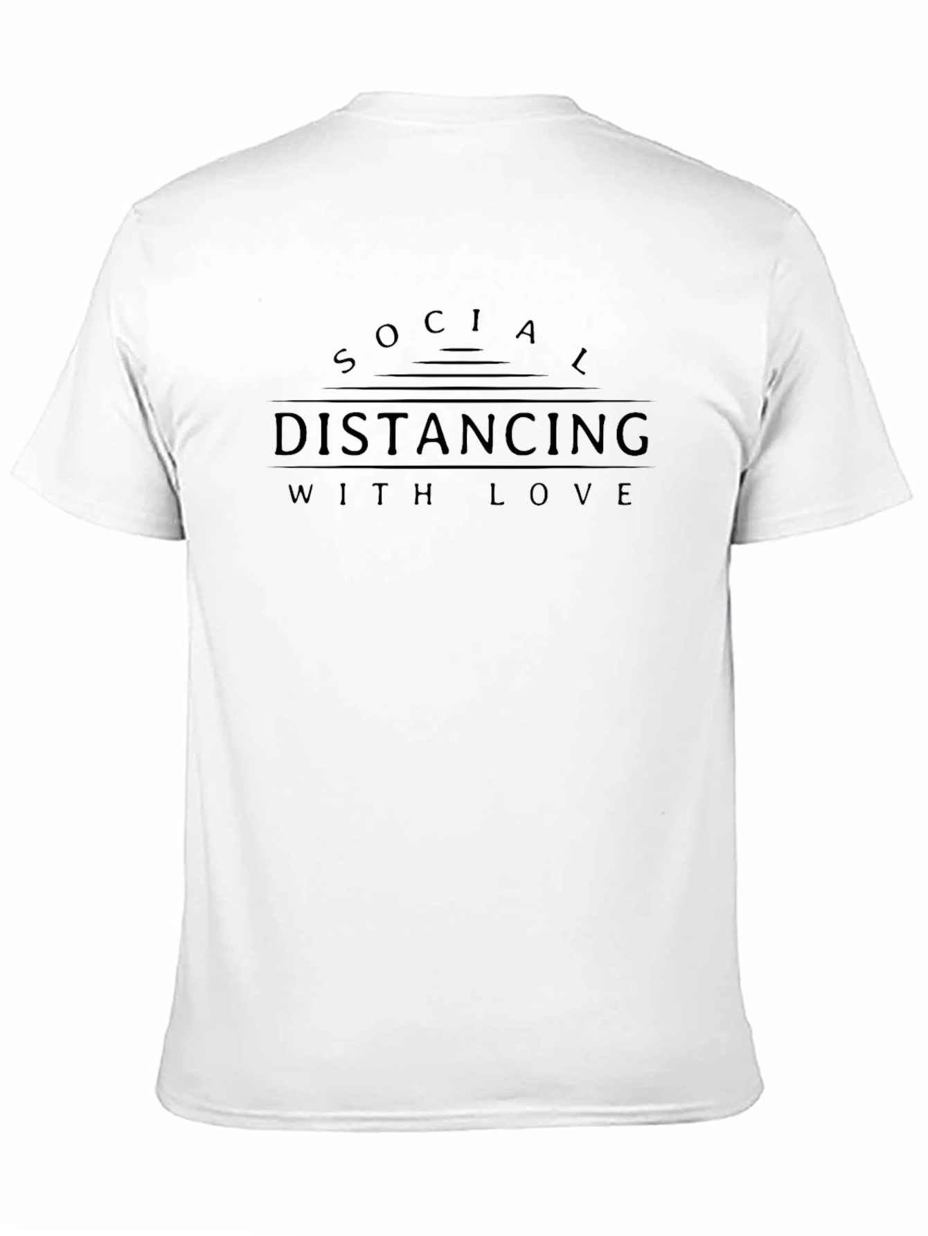Social Distancing With Love Graphic T-Shirt